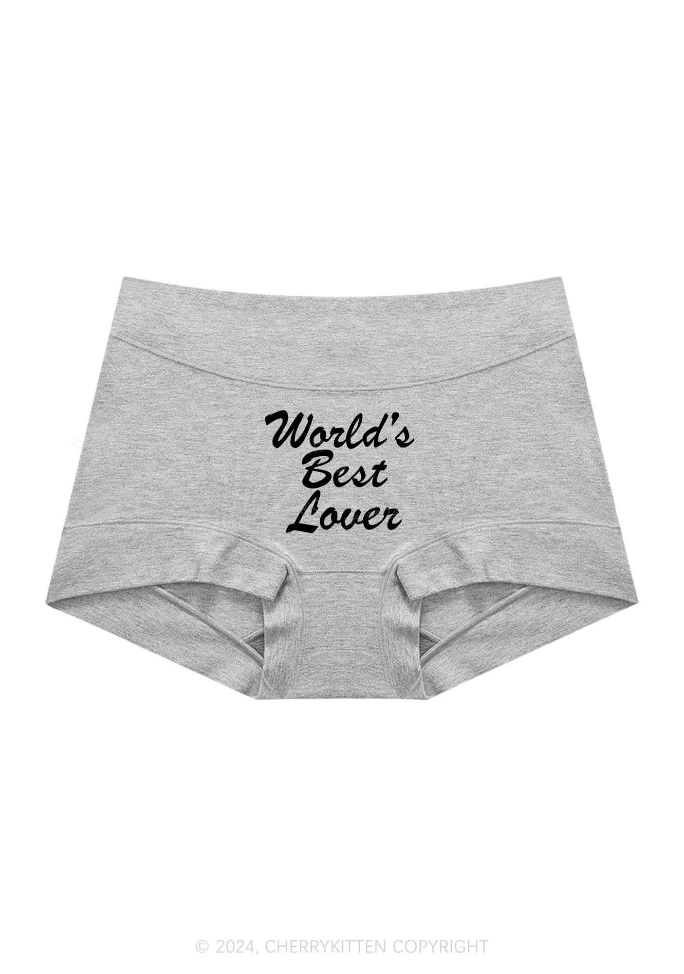 World's Best Lover Y2K Mid Rise Waist Boyshort Cherrykitten - Image 5