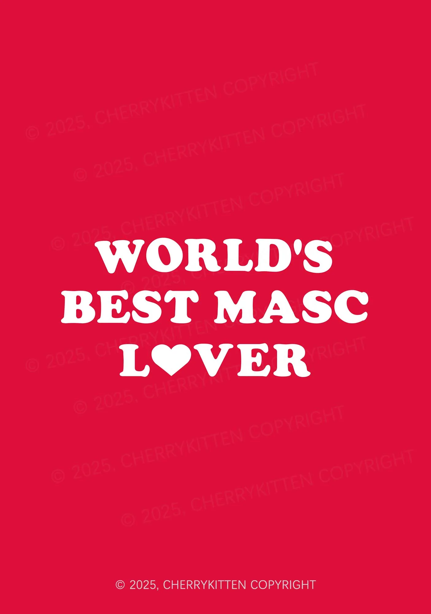 Worlds Best Masc Lover Pride 1Pc Y2K Pin Badge Cherrykitten - Image 2