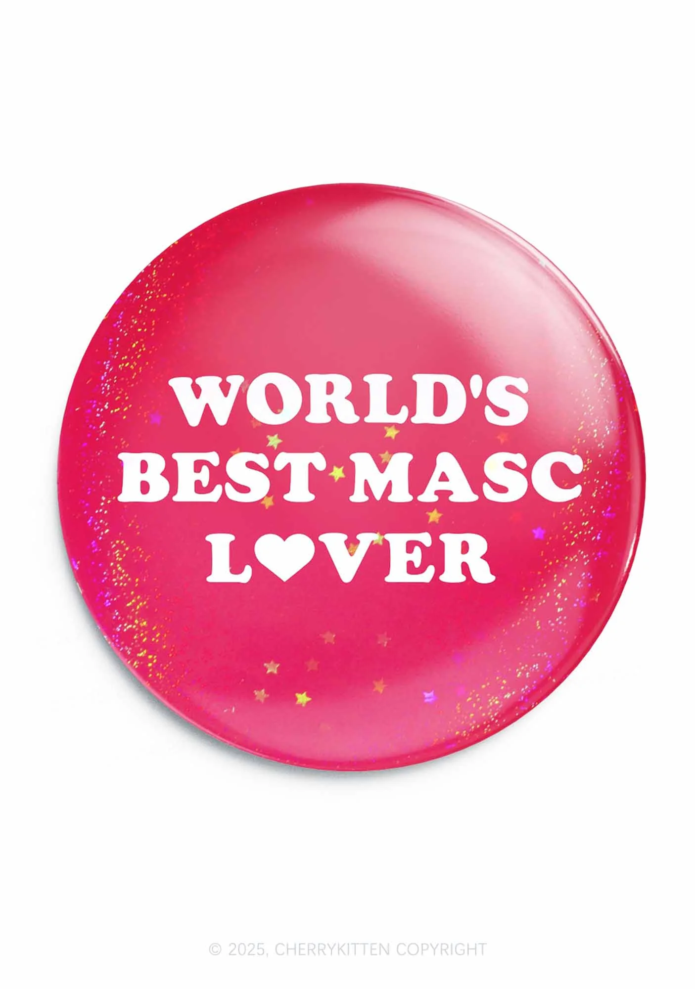 Worlds Best Masc Lover Pride 1Pc Y2K Pin Badge Cherrykitten - Image 4