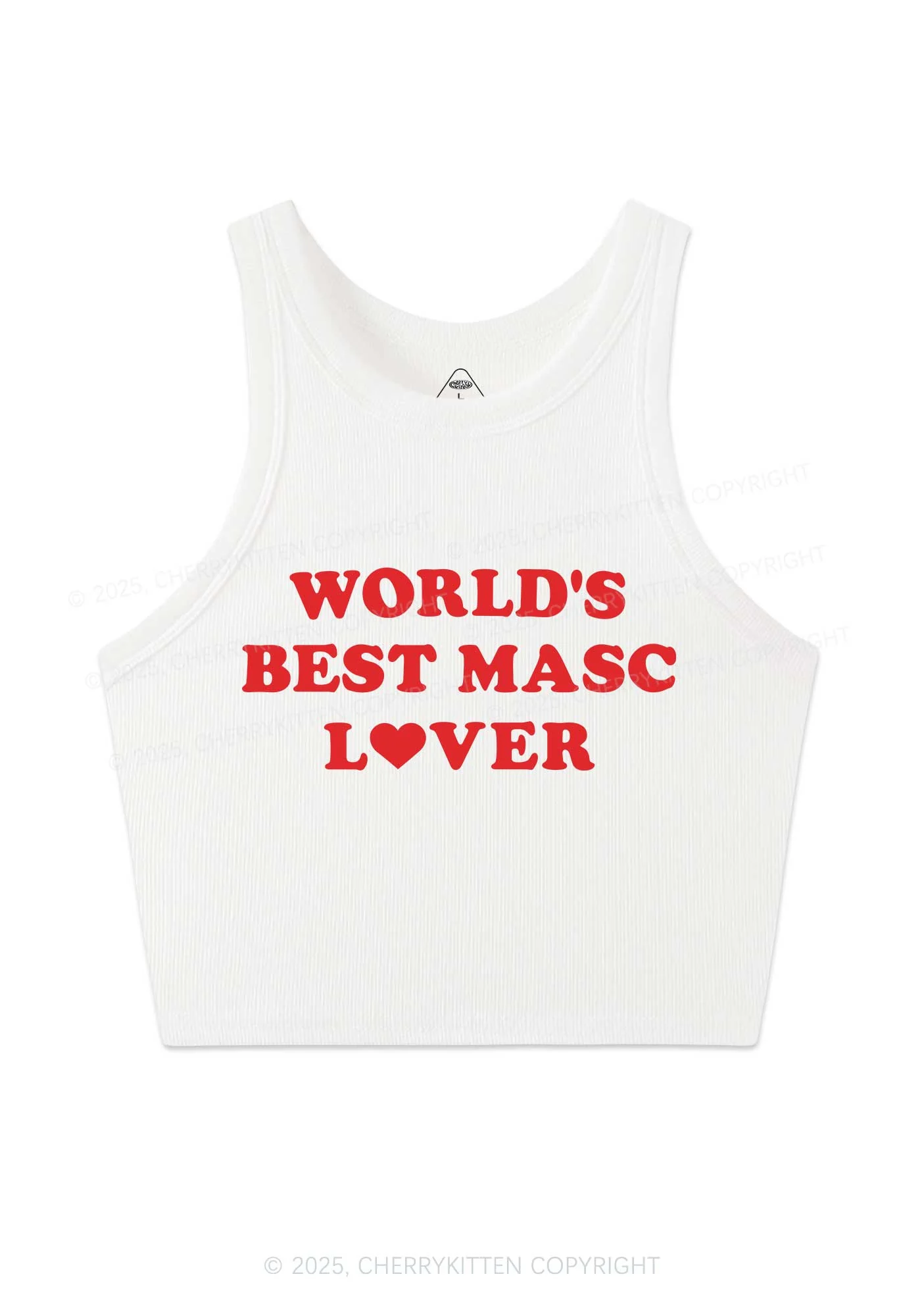 Worlds Best Masc Lover Pride Y2K Crop Tank Top Cherrykitten - Image 3