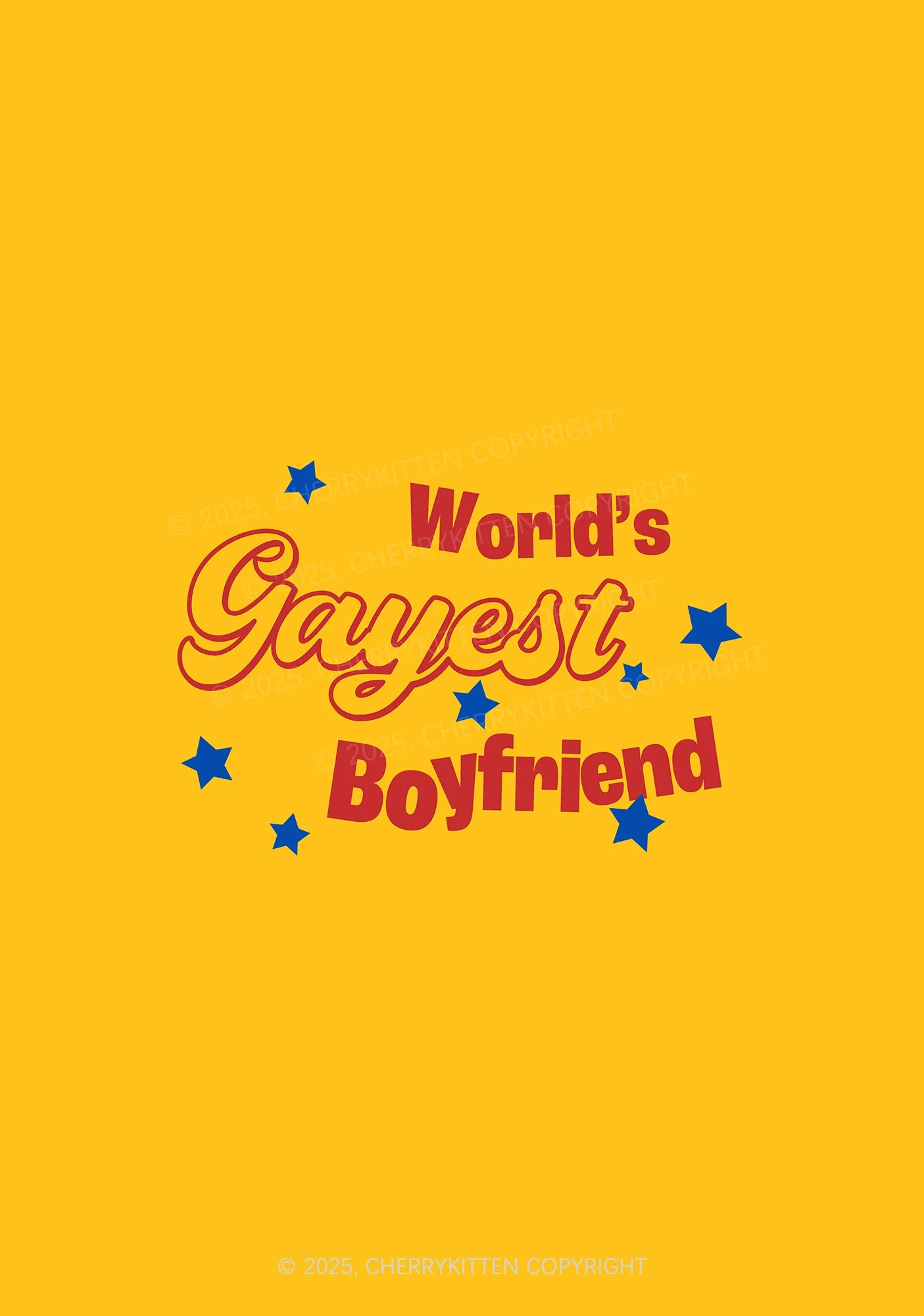 Worlds Gayest Boyfriend Pride 1Pc Y2K Pin Badge Cherrykitten - Image 2