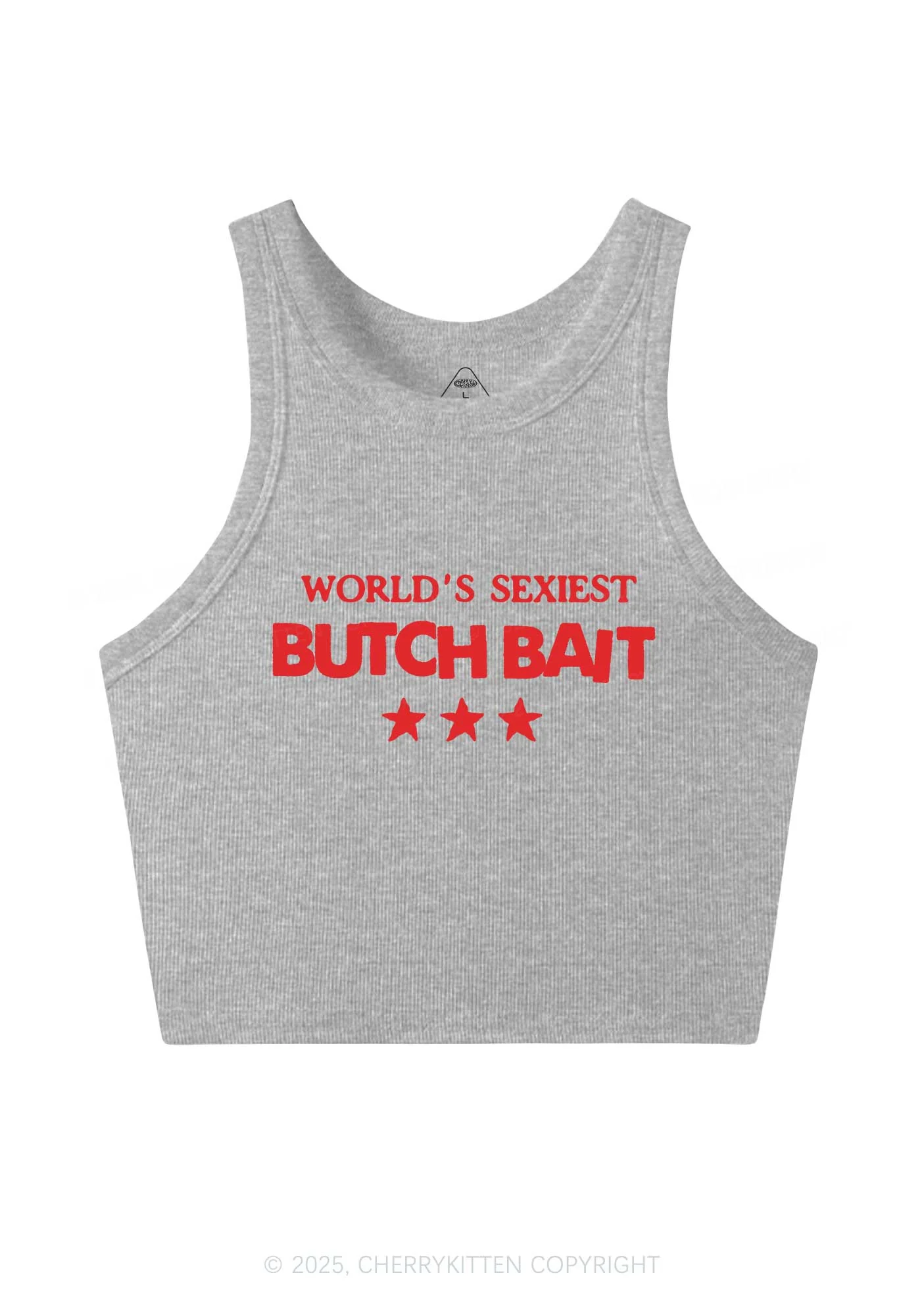 Worlds Sexiest Butch Bait Pride Y2K Crop Tank Top Cherrykitten - Image 4