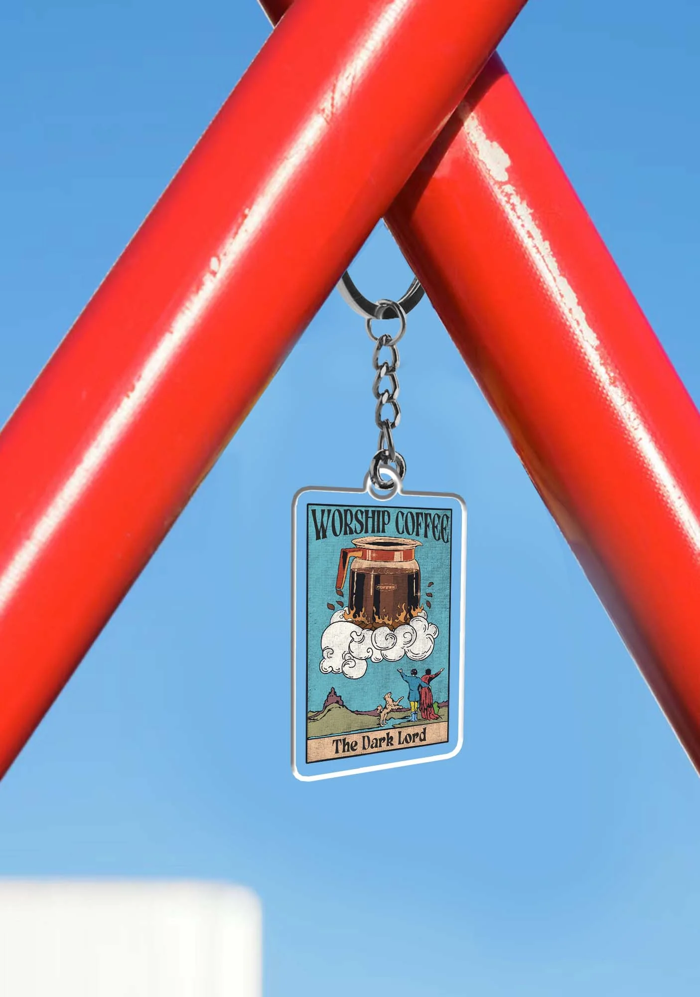 Worship Coffee 1Pc Y2K Keychain Cherrykitten - Image 3