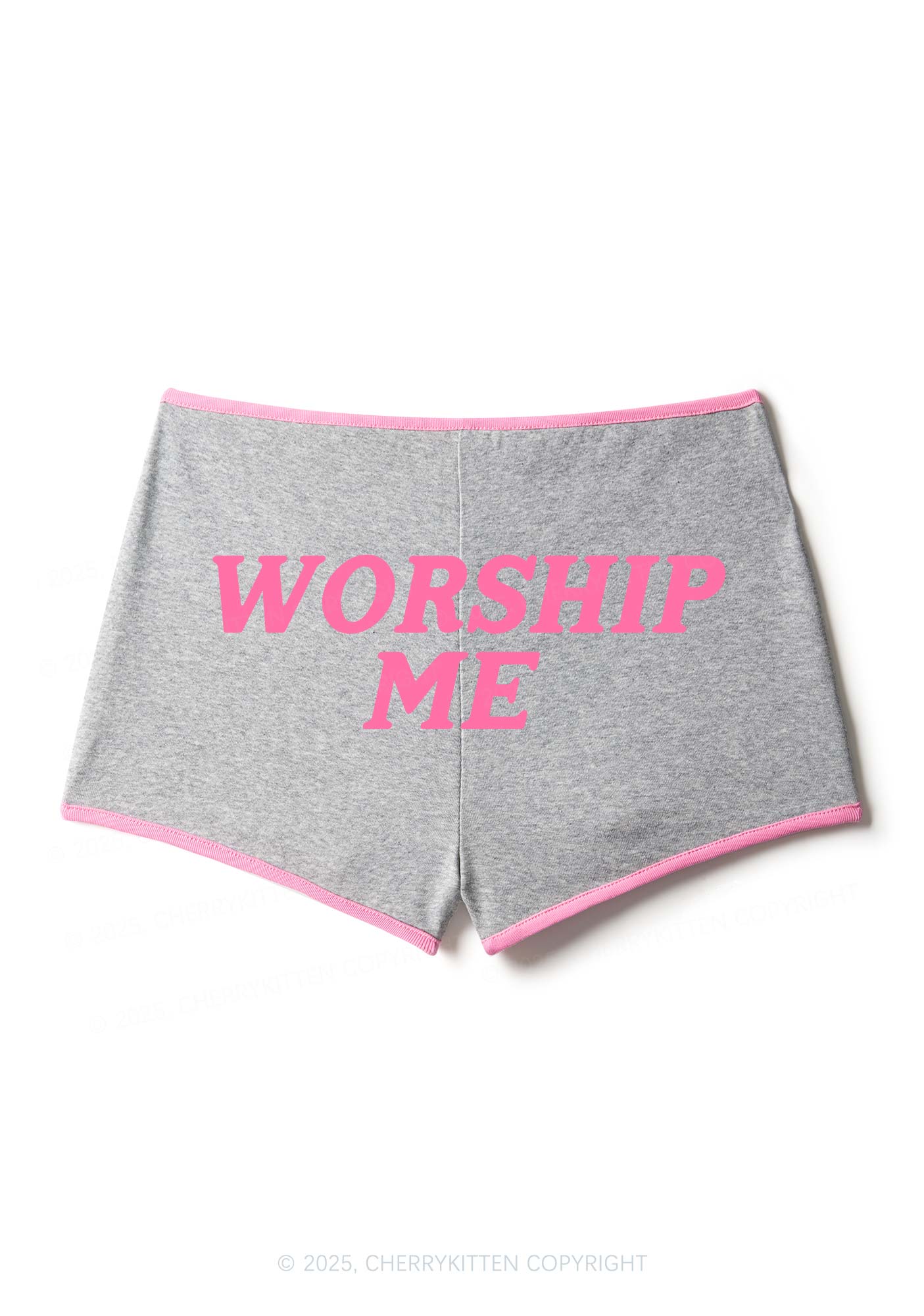 Worship Me Y2K Contrast Mini Shorts Cherrykitten - Image 5