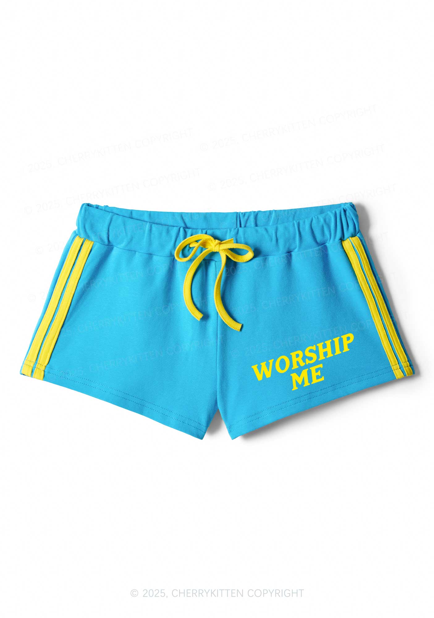 Worship Me Y2K Drawstring Mini Shorts Cherrykitten - Image 3