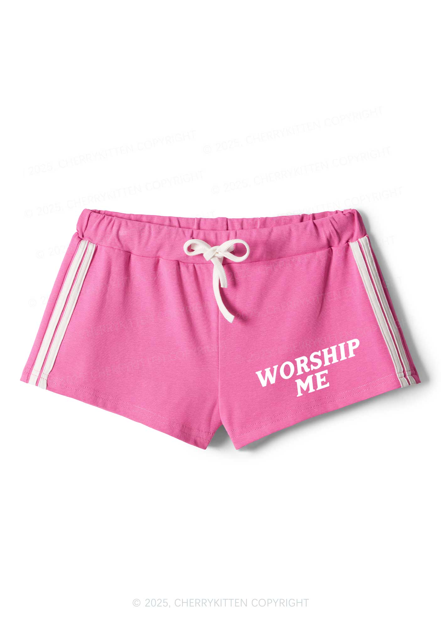 Worship Me Y2K Drawstring Mini Shorts Cherrykitten - Image 4