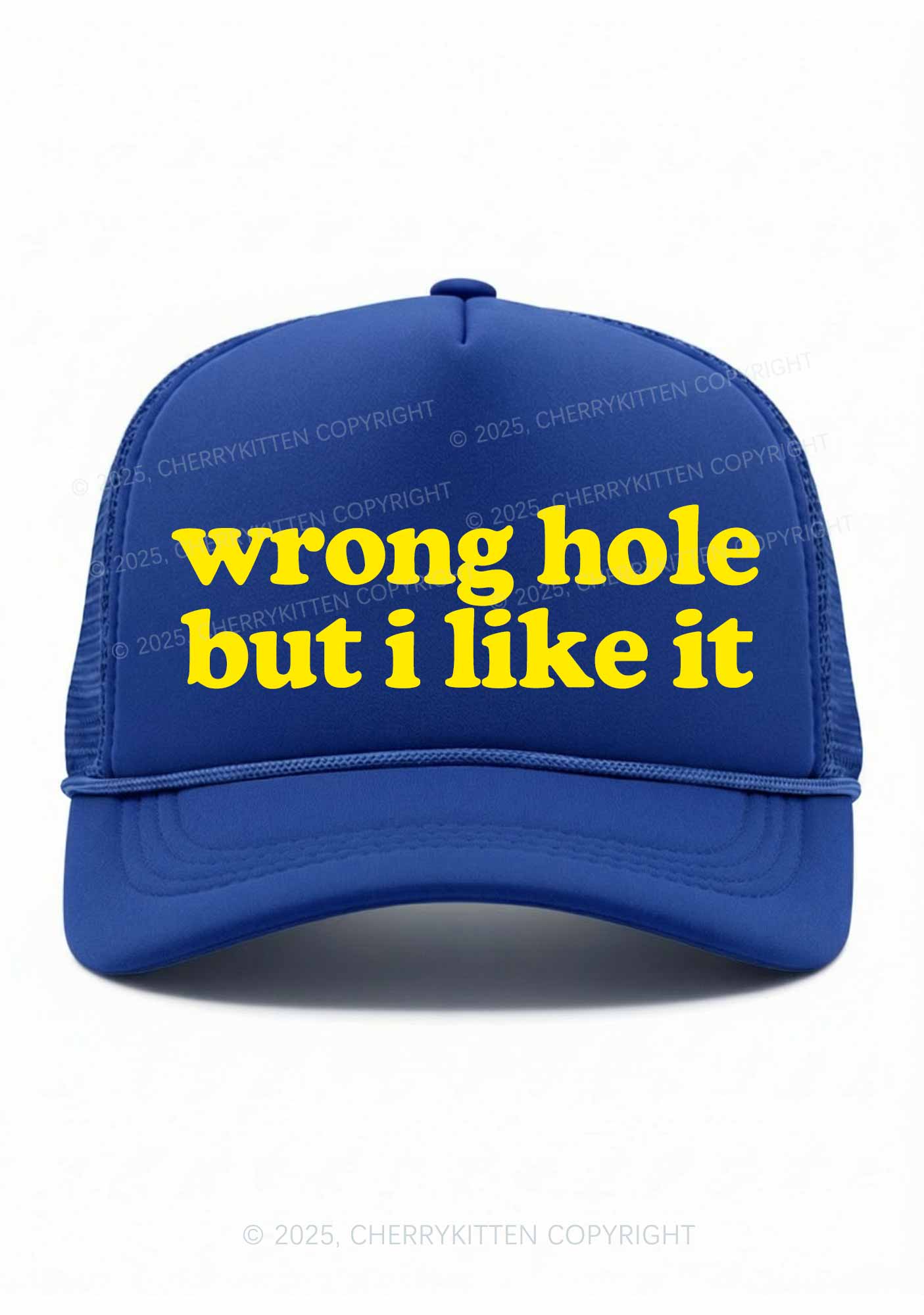 Wrong Hole Y2K Trucker Hat Cherrykitten - Image 2