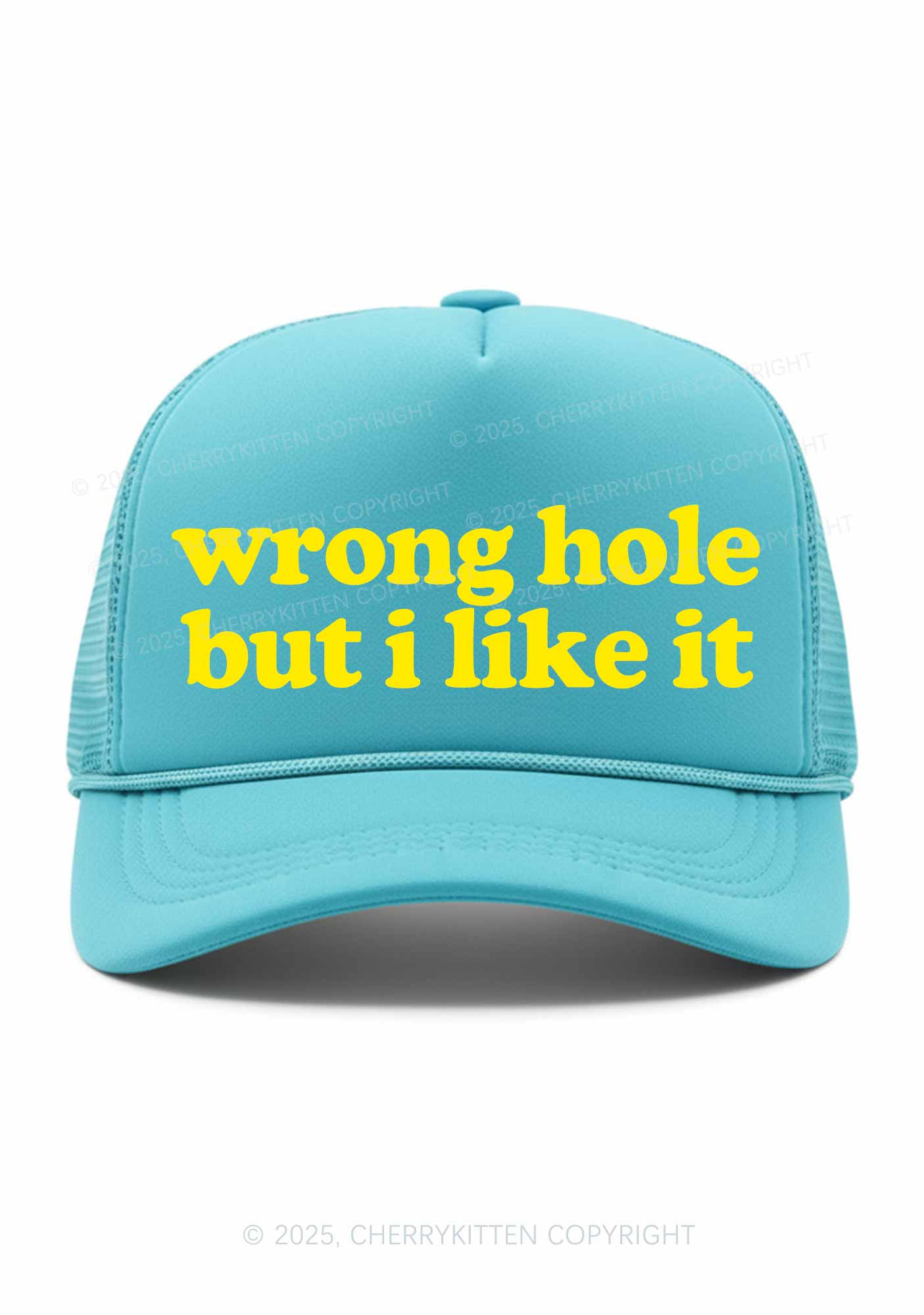 Wrong Hole Y2K Trucker Hat Cherrykitten - Image 3
