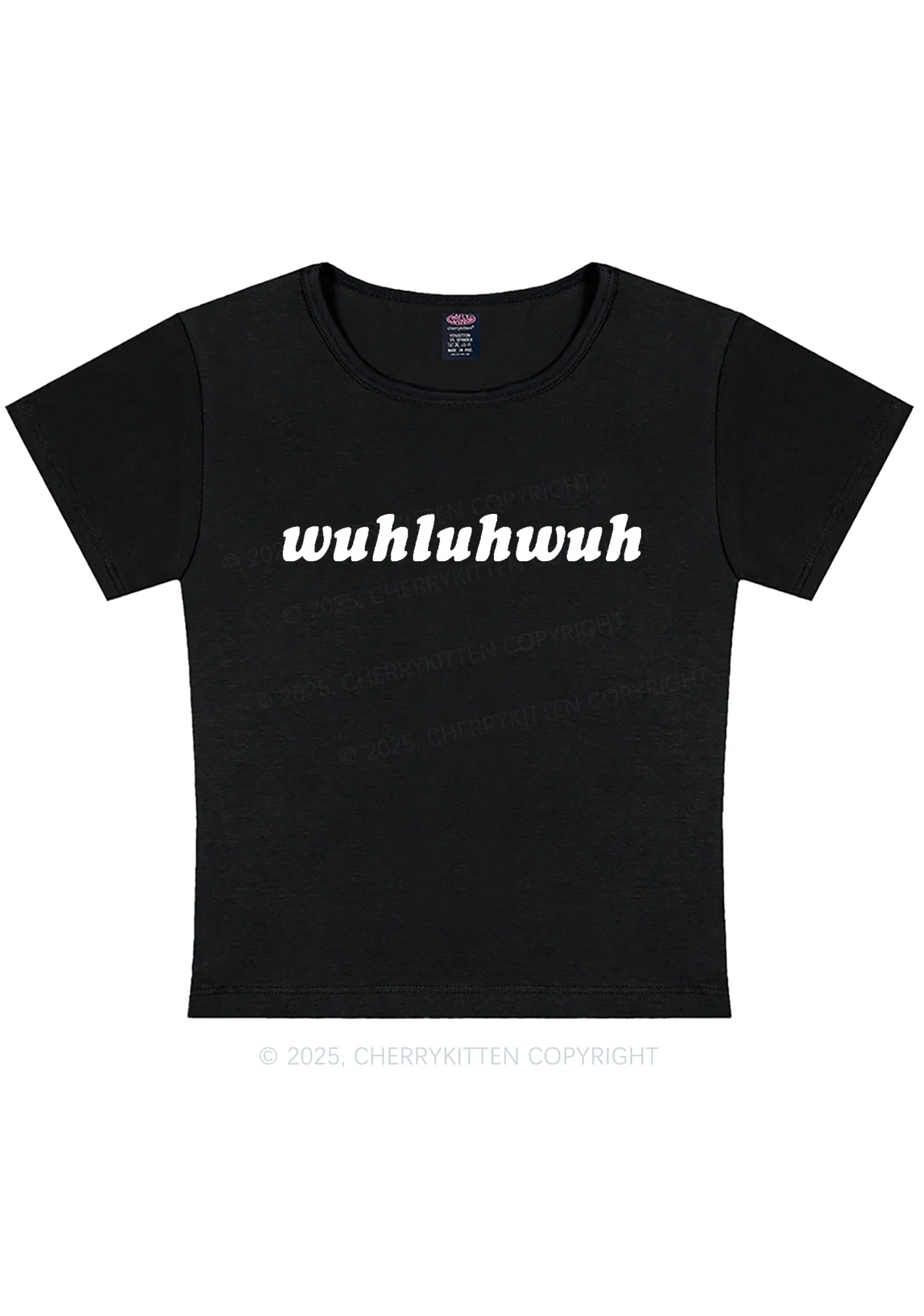 Wuhluhwuh Pride Y2K Baby Tee Cherrykitten - Image 4