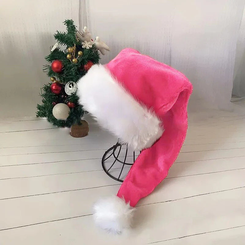 Y2K 75cm Long Plush Christmas Hat - Image 4