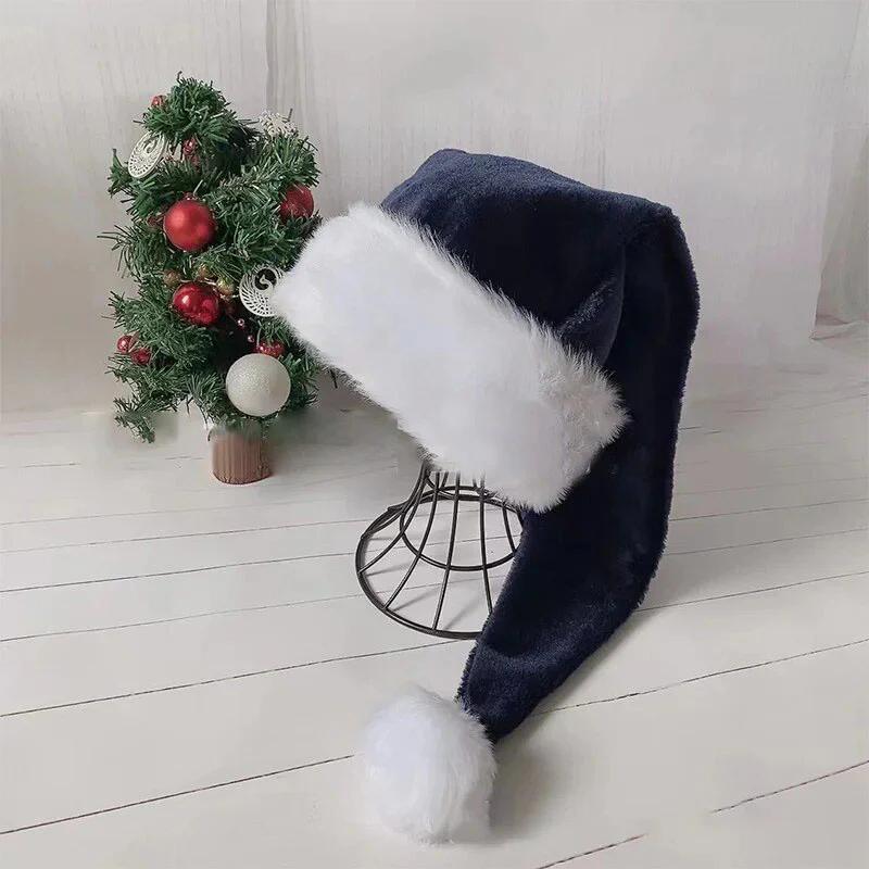 Y2K 75cm Long Plush Christmas Hat - Image 5