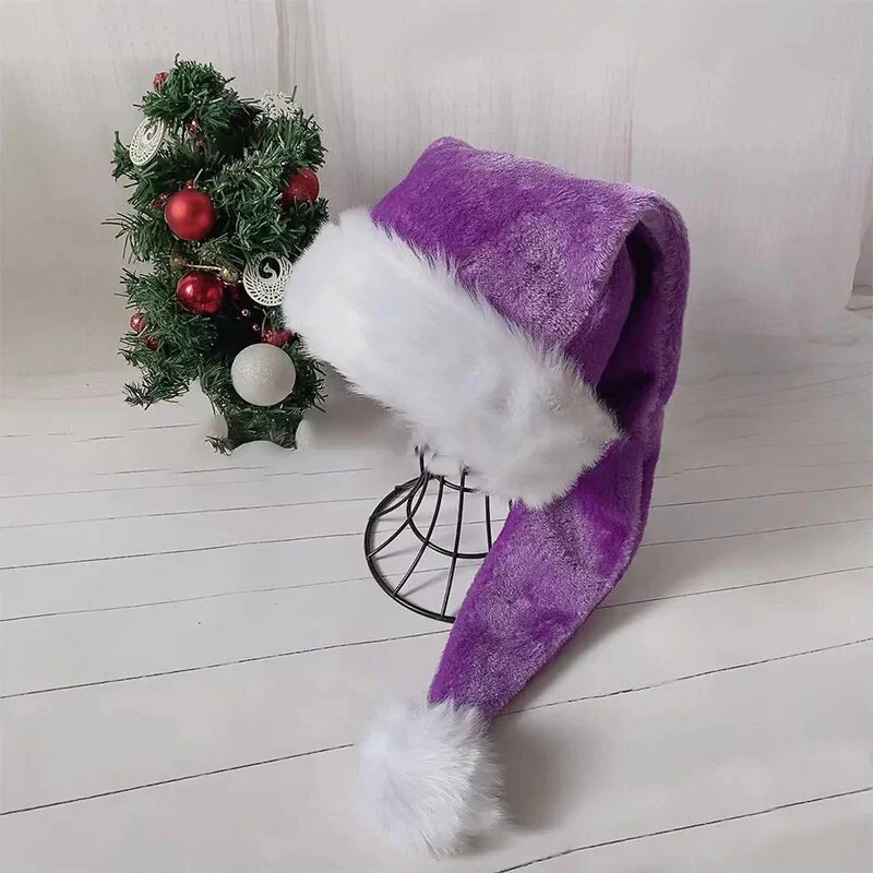 Y2K 75cm Long Plush Christmas Hat - Image 7