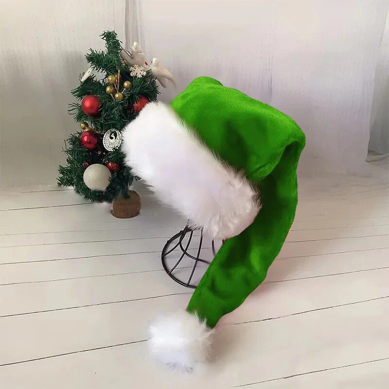 Y2K 75cm Long Plush Christmas Hat - Image 9