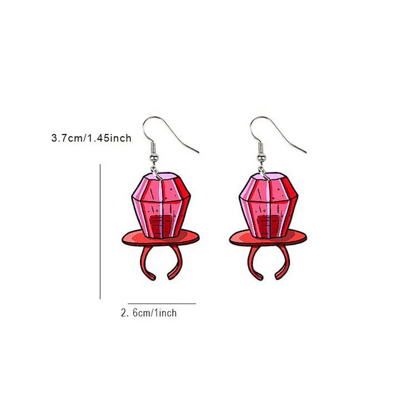 Y2K Candy Ring Earrings Cherrykitten - Image 2