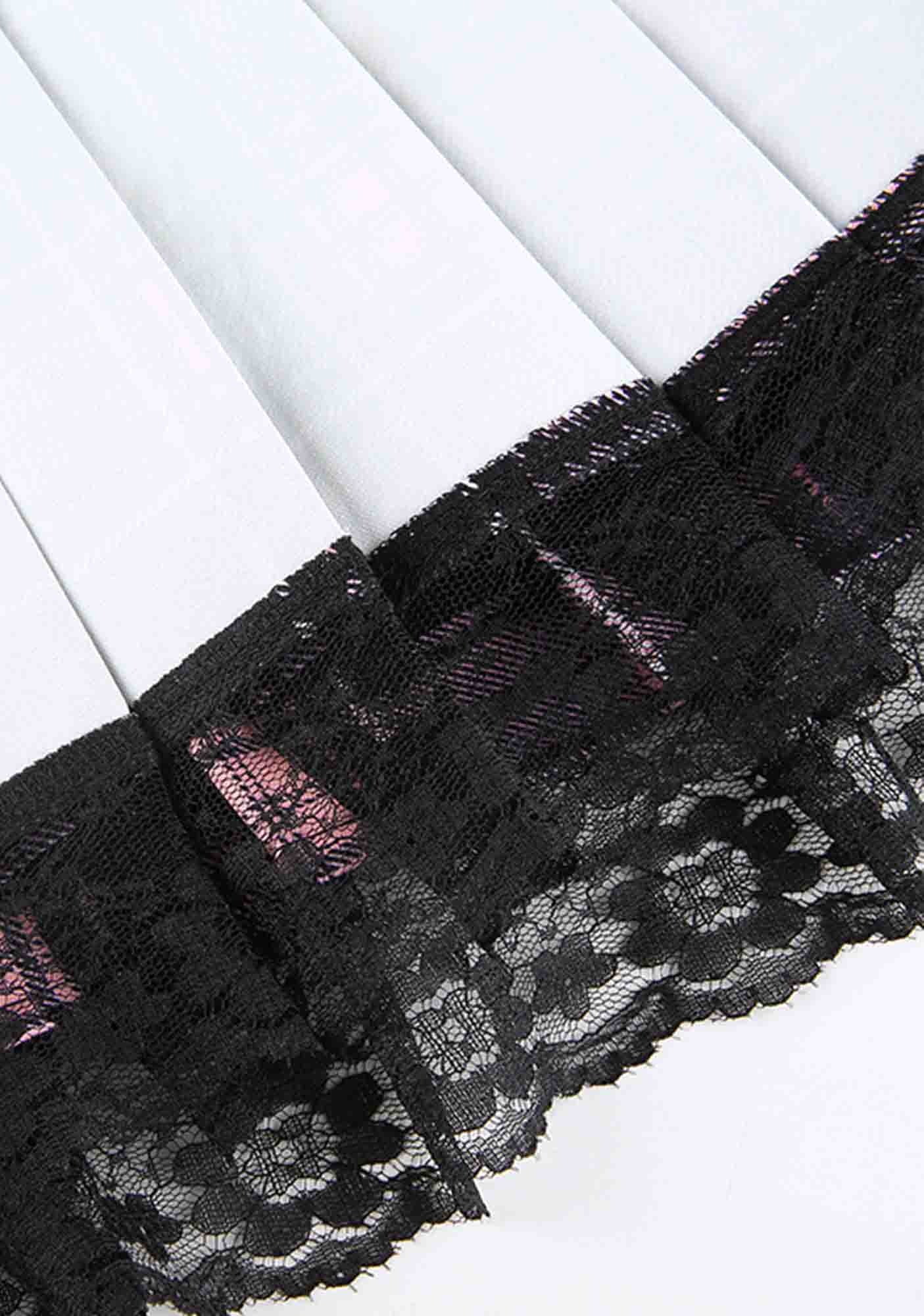 Y2K High Waist Pink Plaid Pleated Lace Up Skirt Cherrykitten - Image 7
