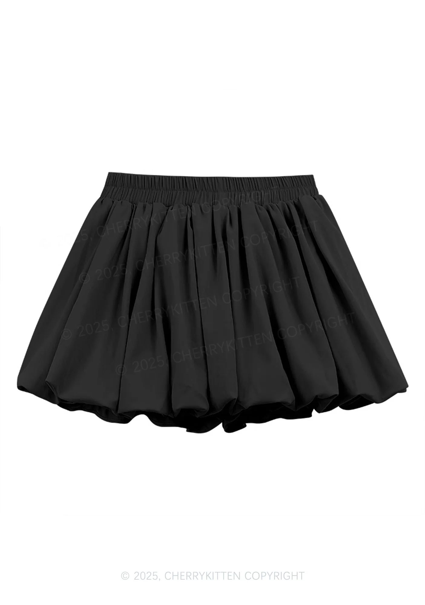 Y2K Pleated Puffy Mini Skirt Cherrykitten - Image 4