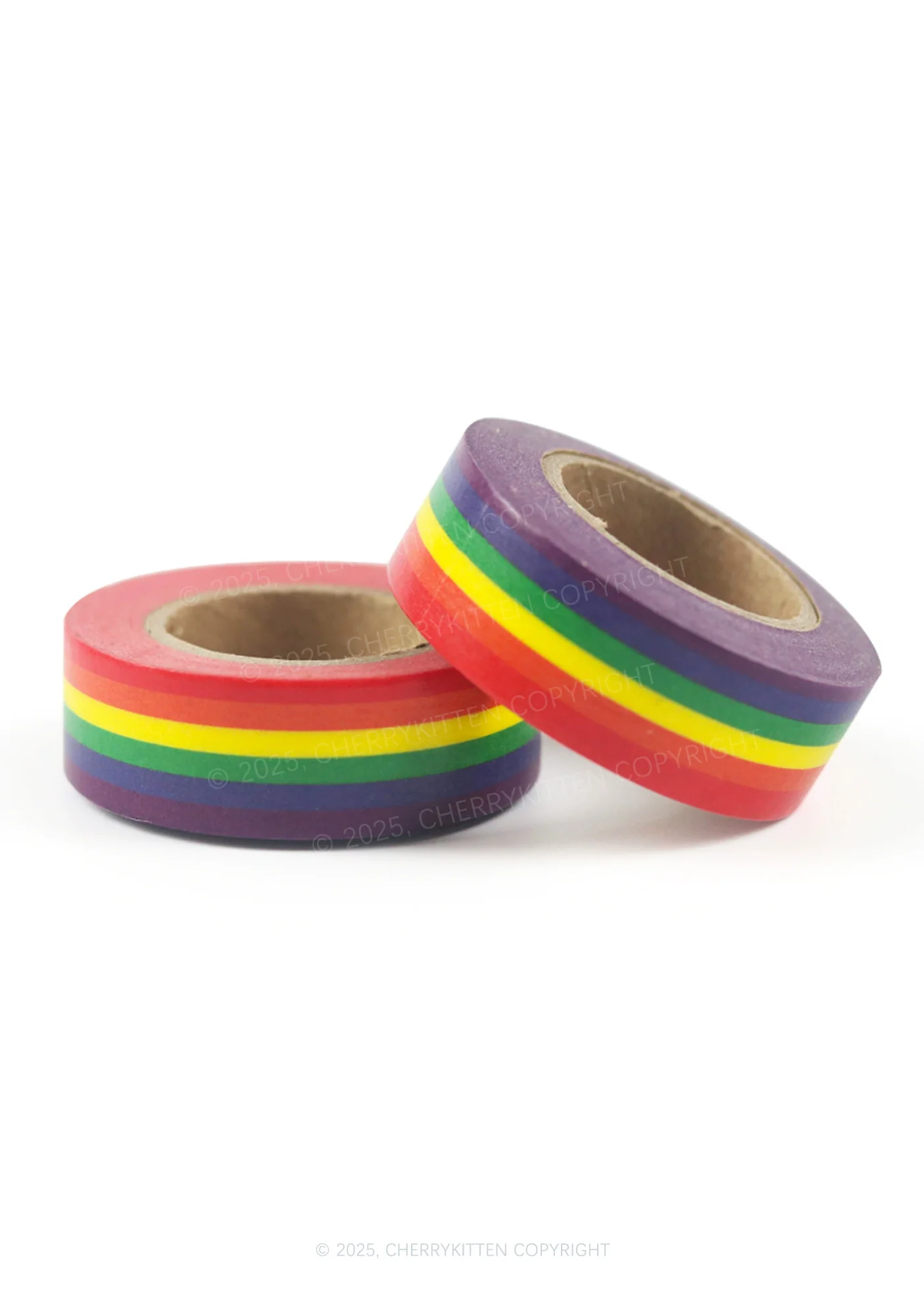 Y2K Pride Rainbow Flag Washi Tape Cherrykitten - Image 3