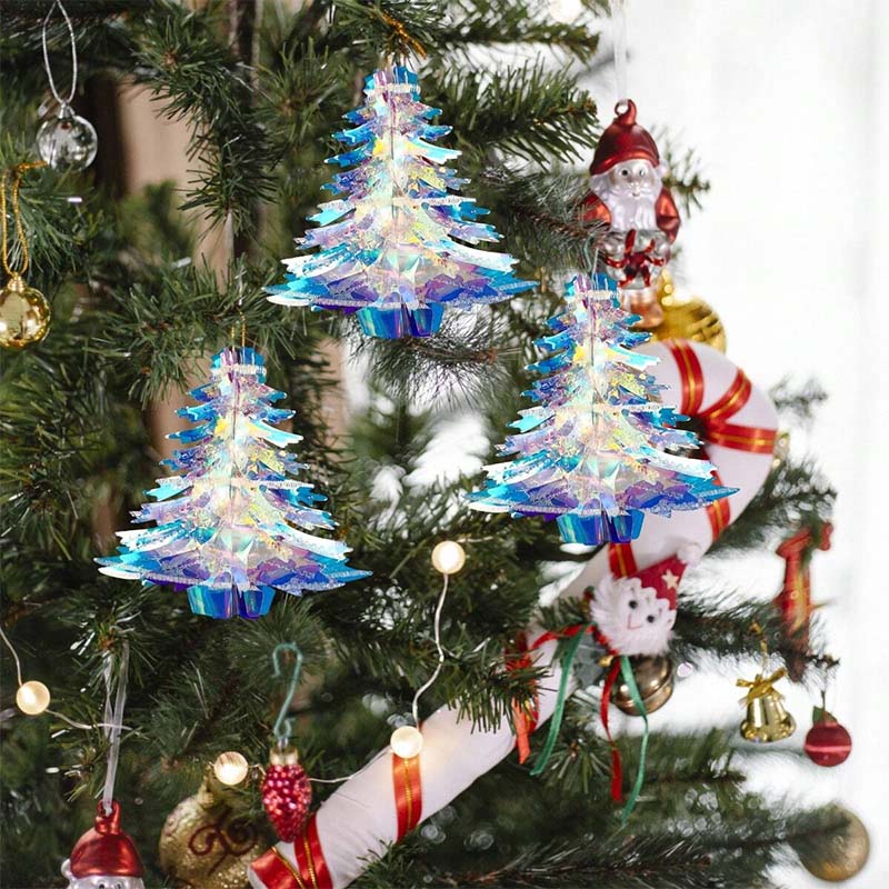 Y2K Rainbow Film Christmas Tree Pendants - Image 2