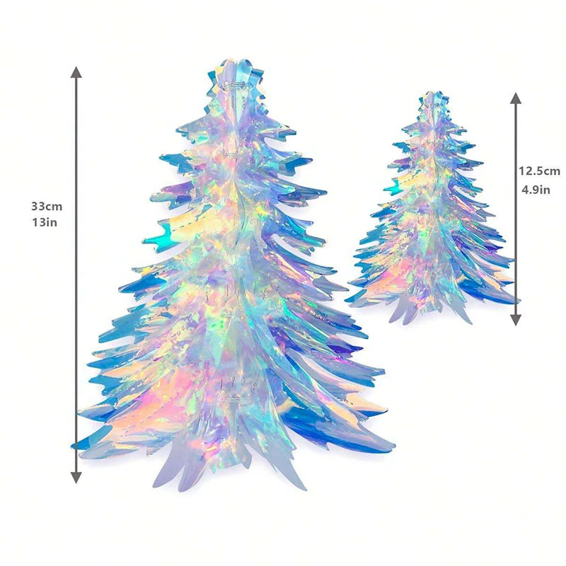 Y2K Rainbow Film Christmas Tree Pendants - Image 3