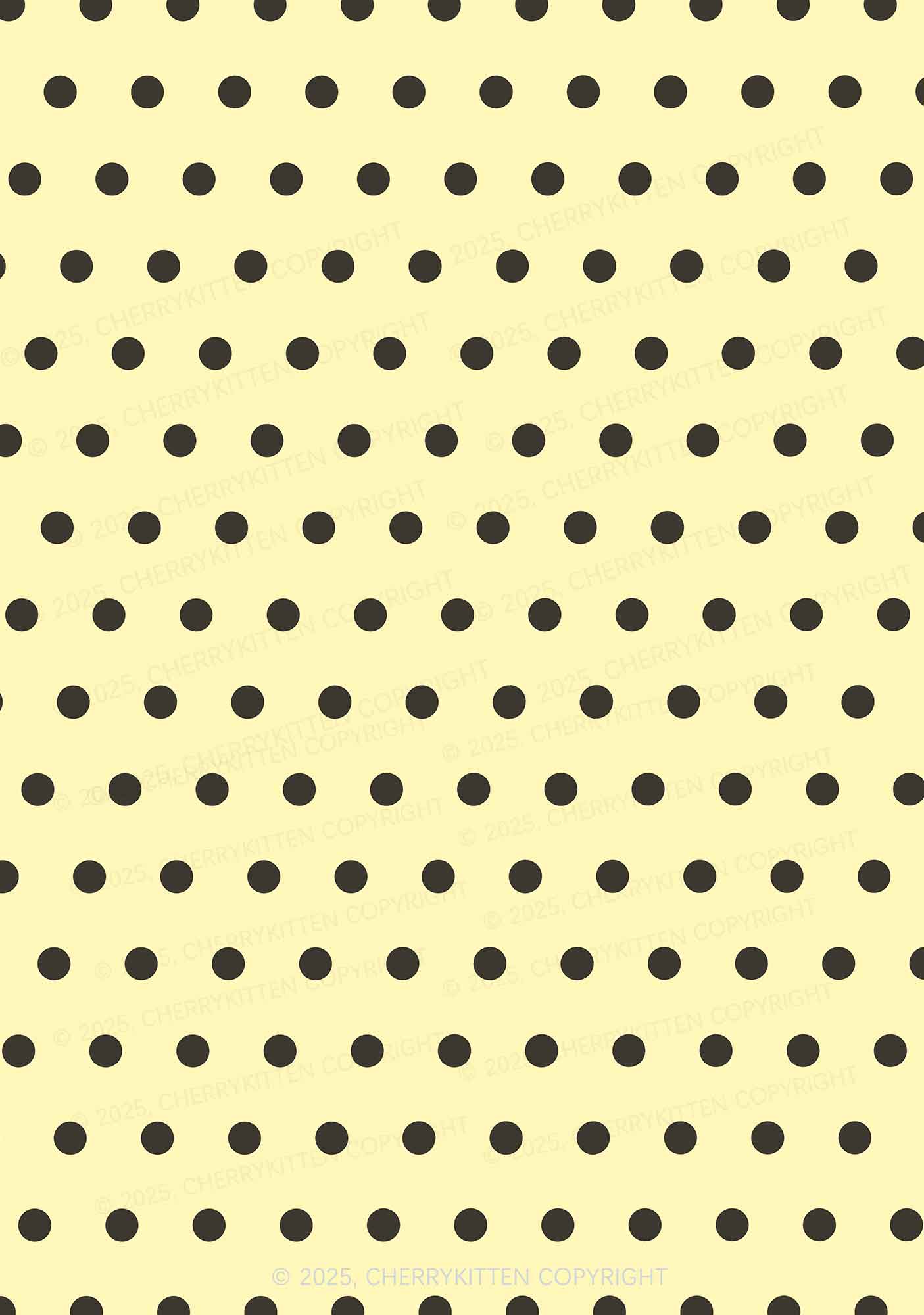 Yellow And Black Dots Y2K Print Bikini Set Cherrykitten - Image 2
