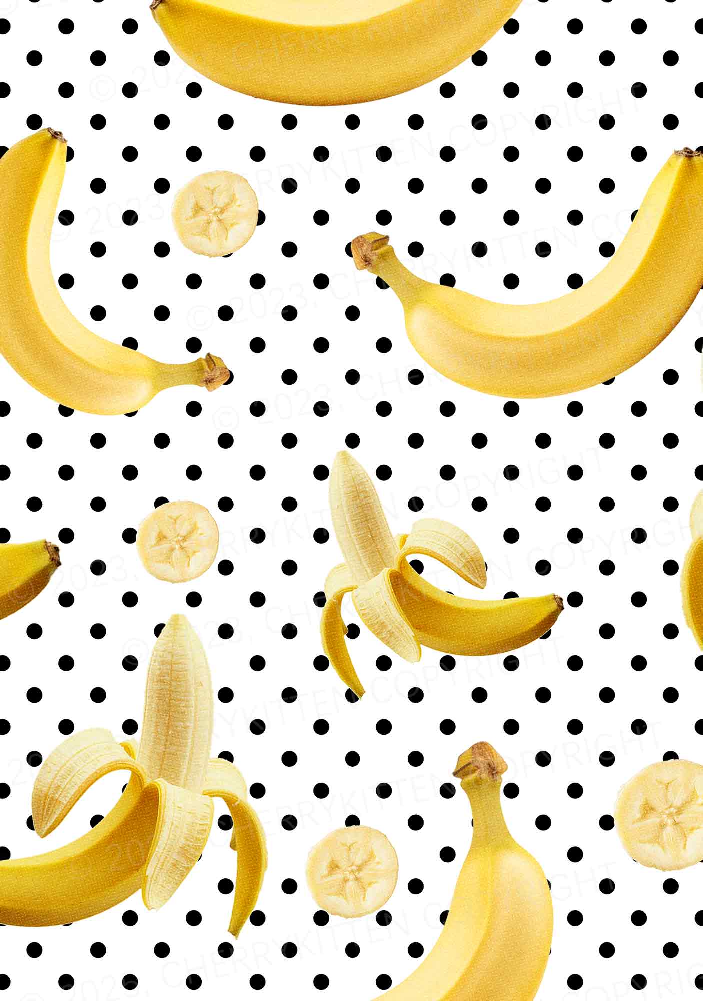 Yellow Banana Y2K Print Mini Skirt Cherrykitten - Image 2