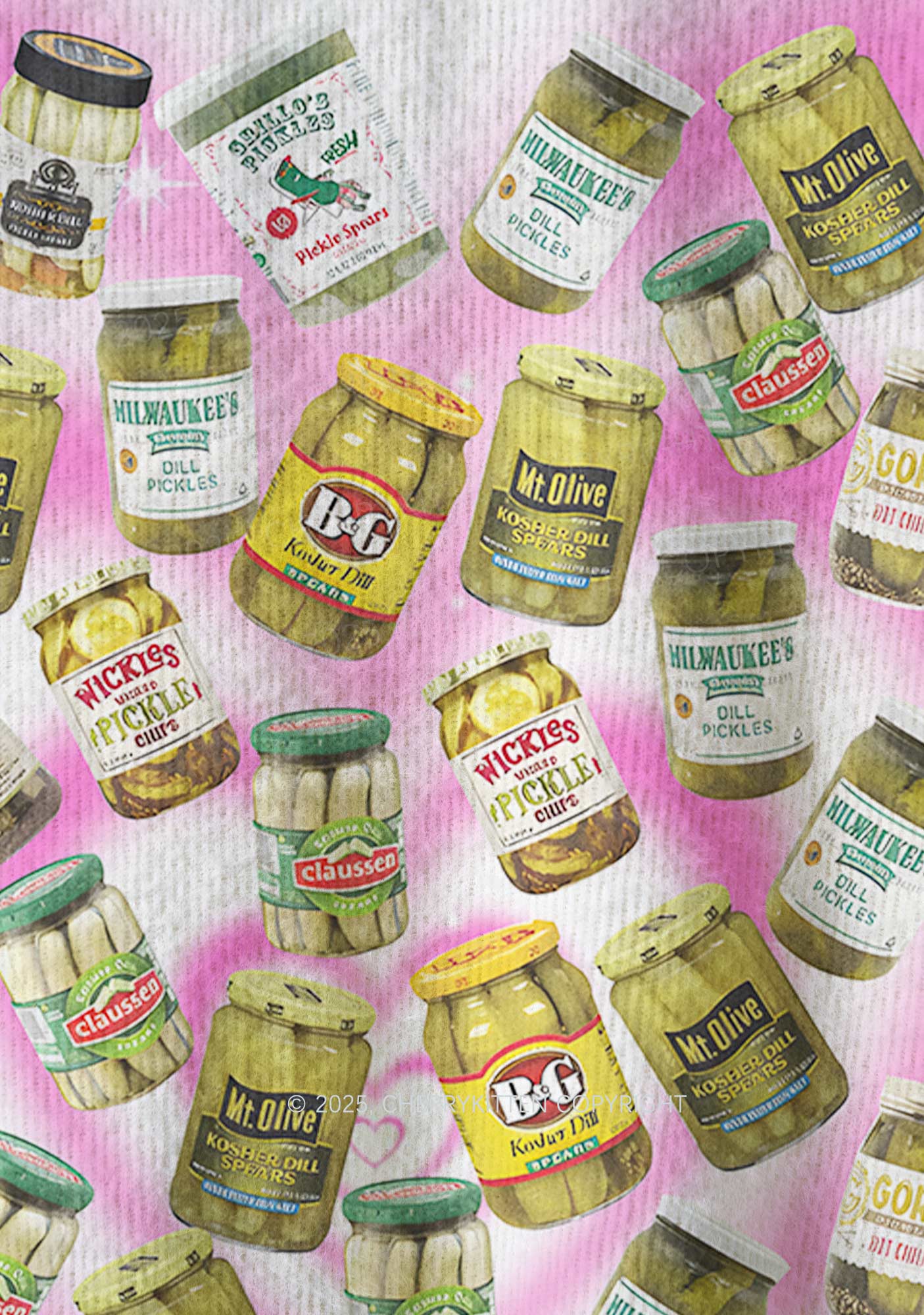 Yellow Canned Pickles Y2K Christmas Knit Sweatshirt Cherrykitten - Image 6
