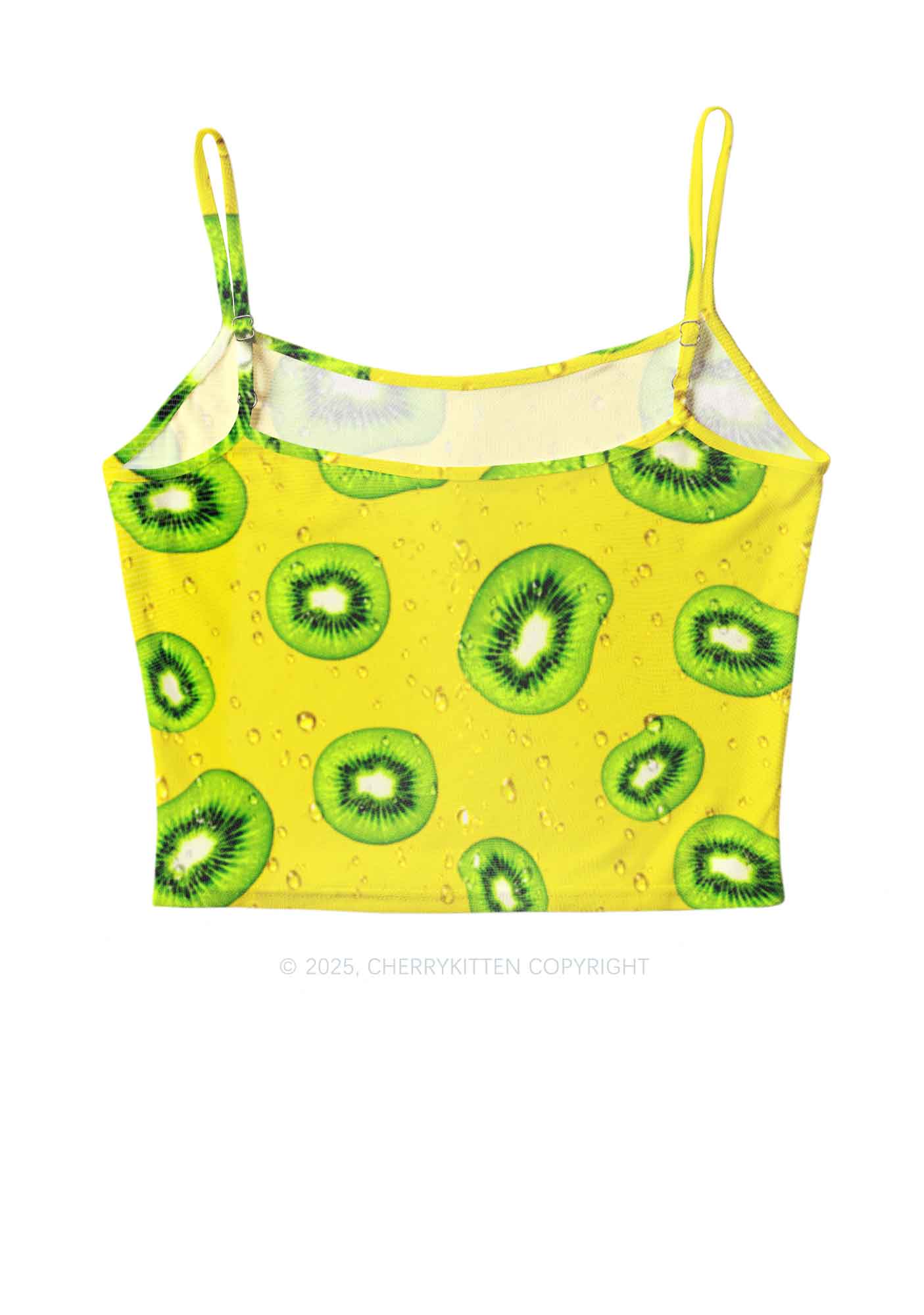 Yellow Kiwi Y2K Mesh Cami Tank Cherrykitten - Image 3