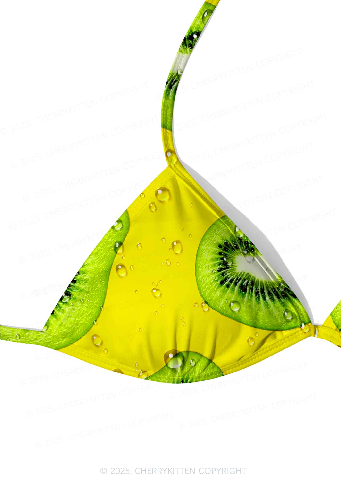 Yellow Kiwi Y2K Print Bikini Set Cherrykitten - Image 5