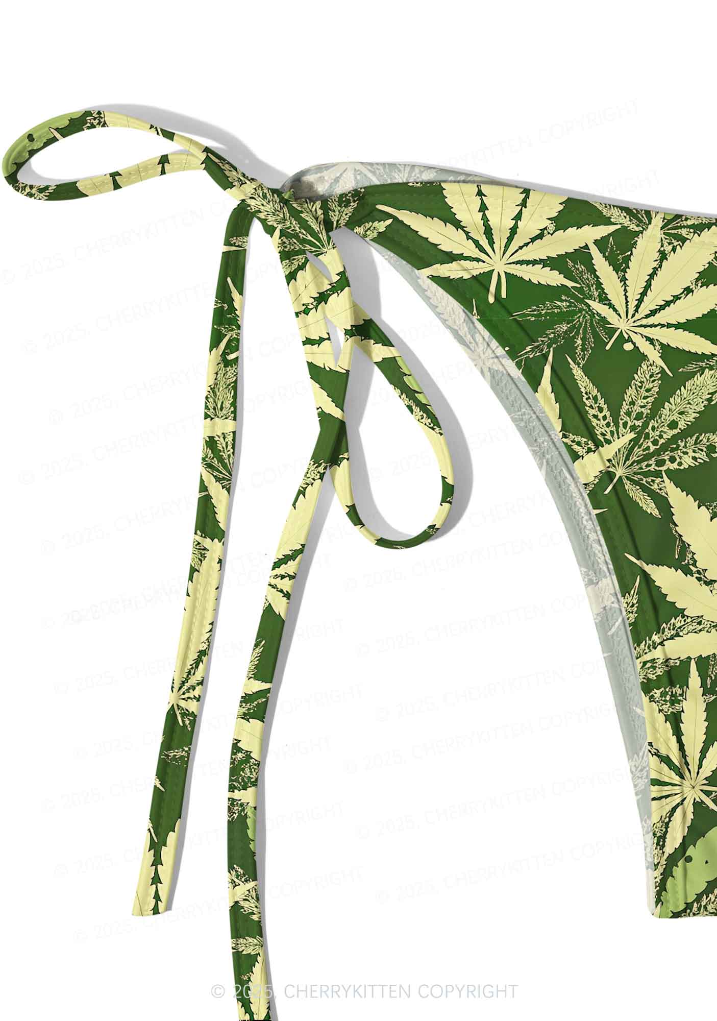 Yellow Leaf Y2K Print Bikini Set Cherrykitten - Image 5
