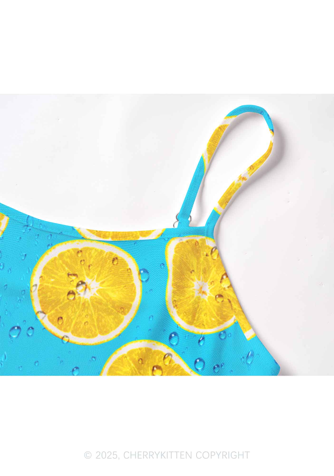 Yellow Lemon Y2K Mesh Cami Tank Cherrykitten - Image 5