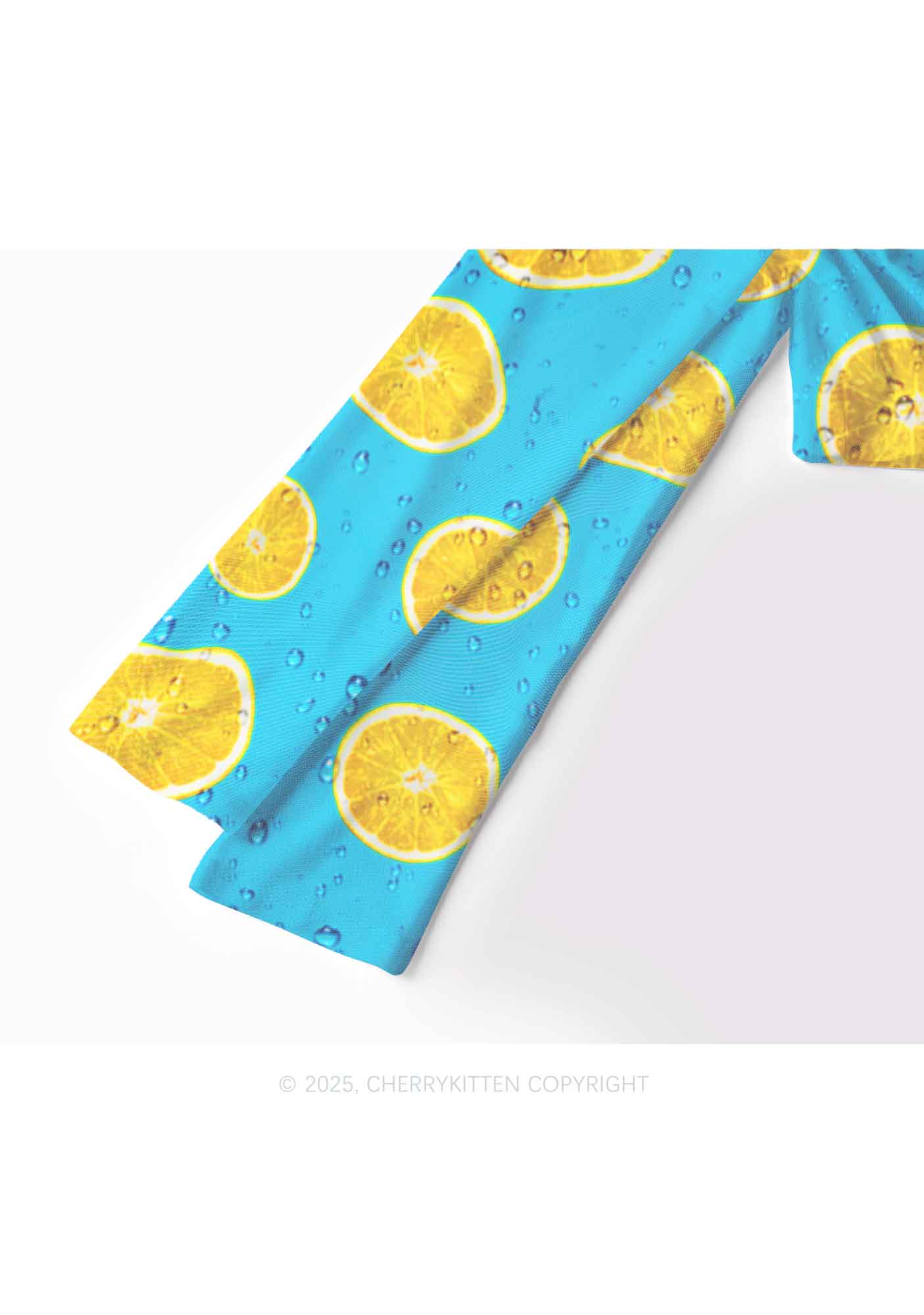 Yellow Lemon Y2K Mesh Long Sleeve Crop Top Cherrykitten - Image 4
