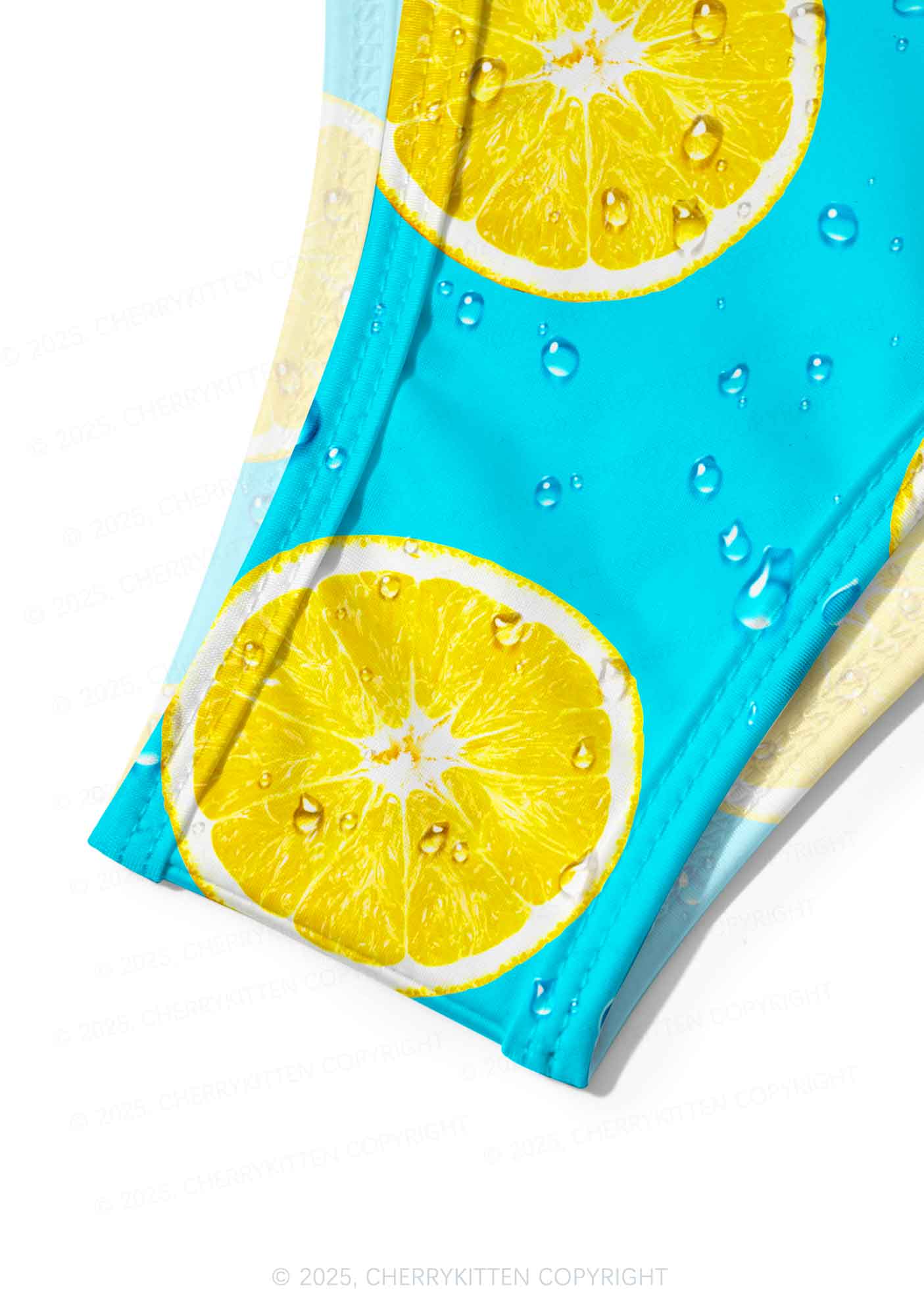 Yellow Lemon Y2K Print Bikini Set Cherrykitten - Image 3