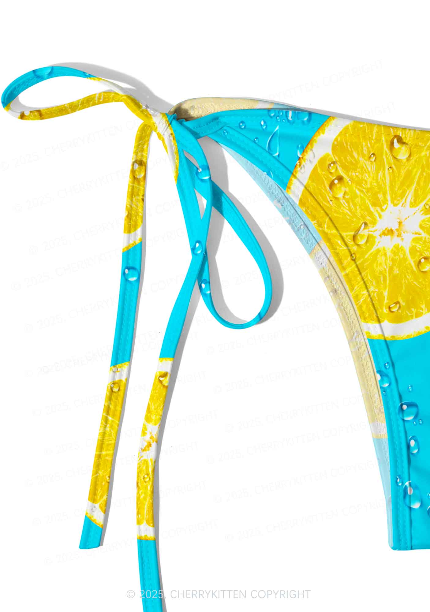 Yellow Lemon Y2K Print Bikini Set Cherrykitten - Image 4