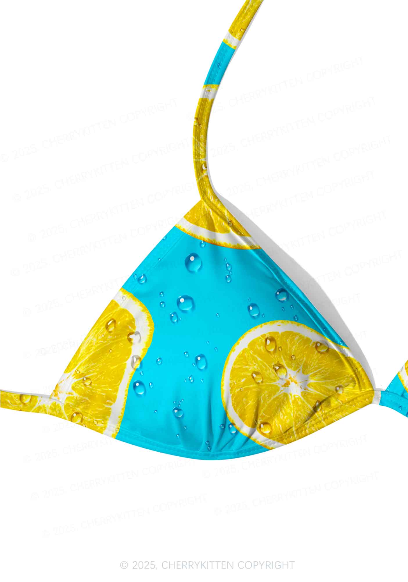 Yellow Lemon Y2K Print Bikini Set Cherrykitten - Image 5