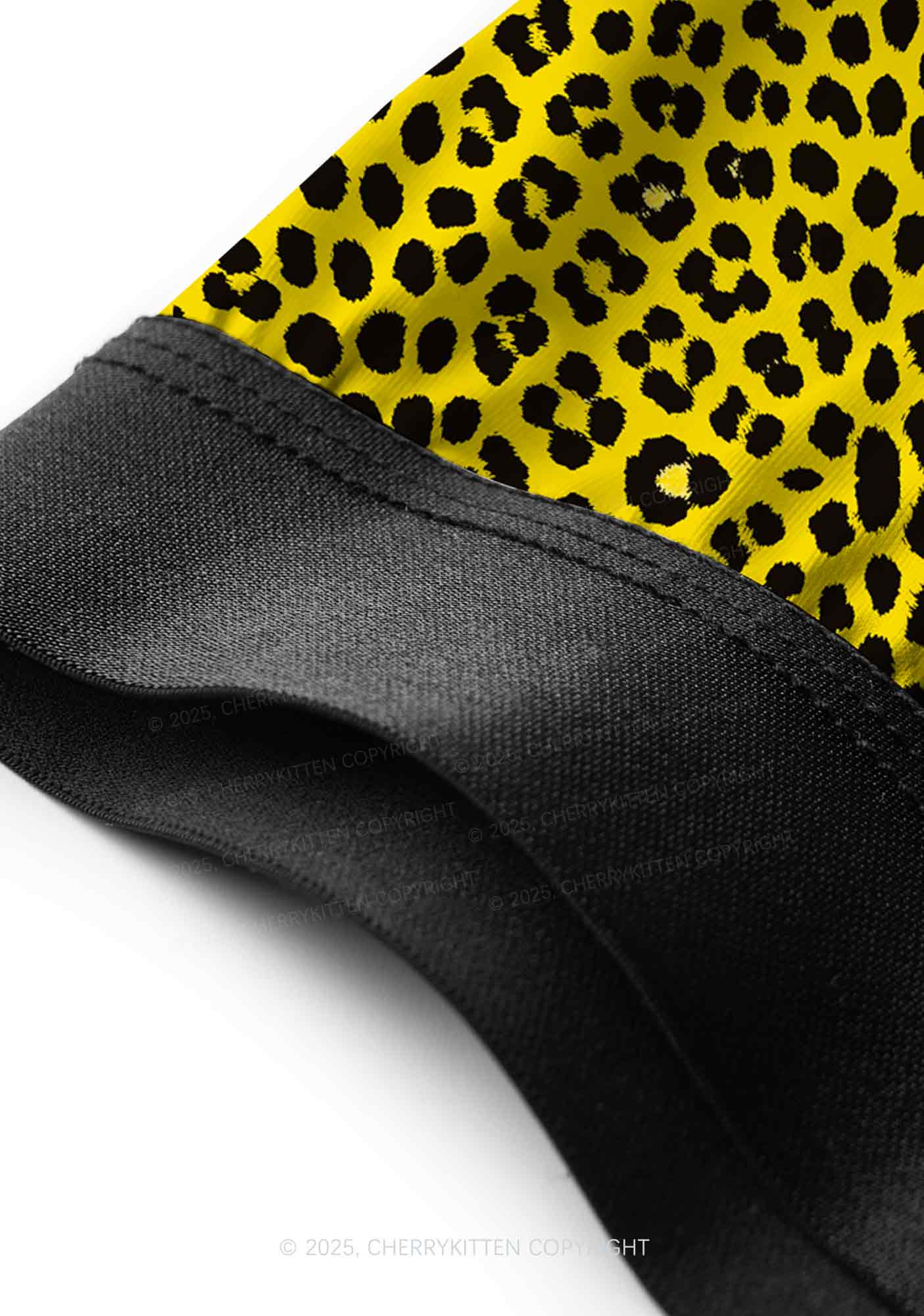 Yellow Leopard Y2K Print Men Boxer Briefs Cherrykitten - Image 4