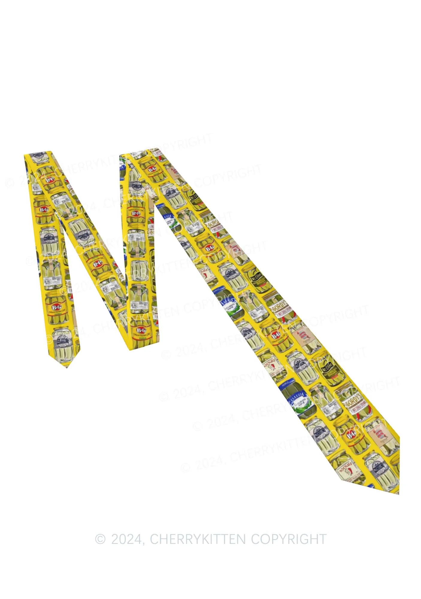 Yellow Pickles Y2K Necktie Cherrykitten - Image 4