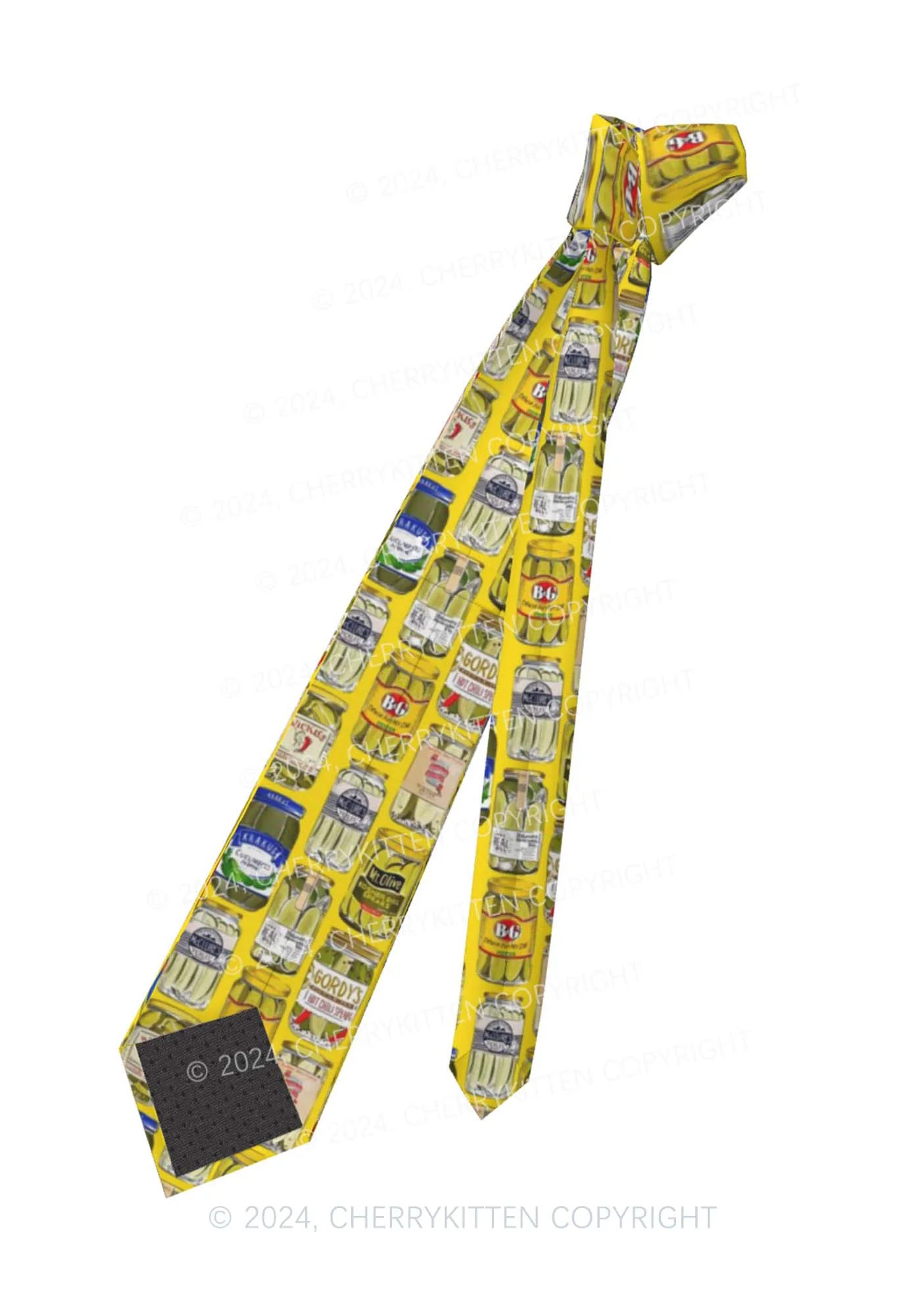 Yellow Pickles Y2K Necktie Cherrykitten - Image 5