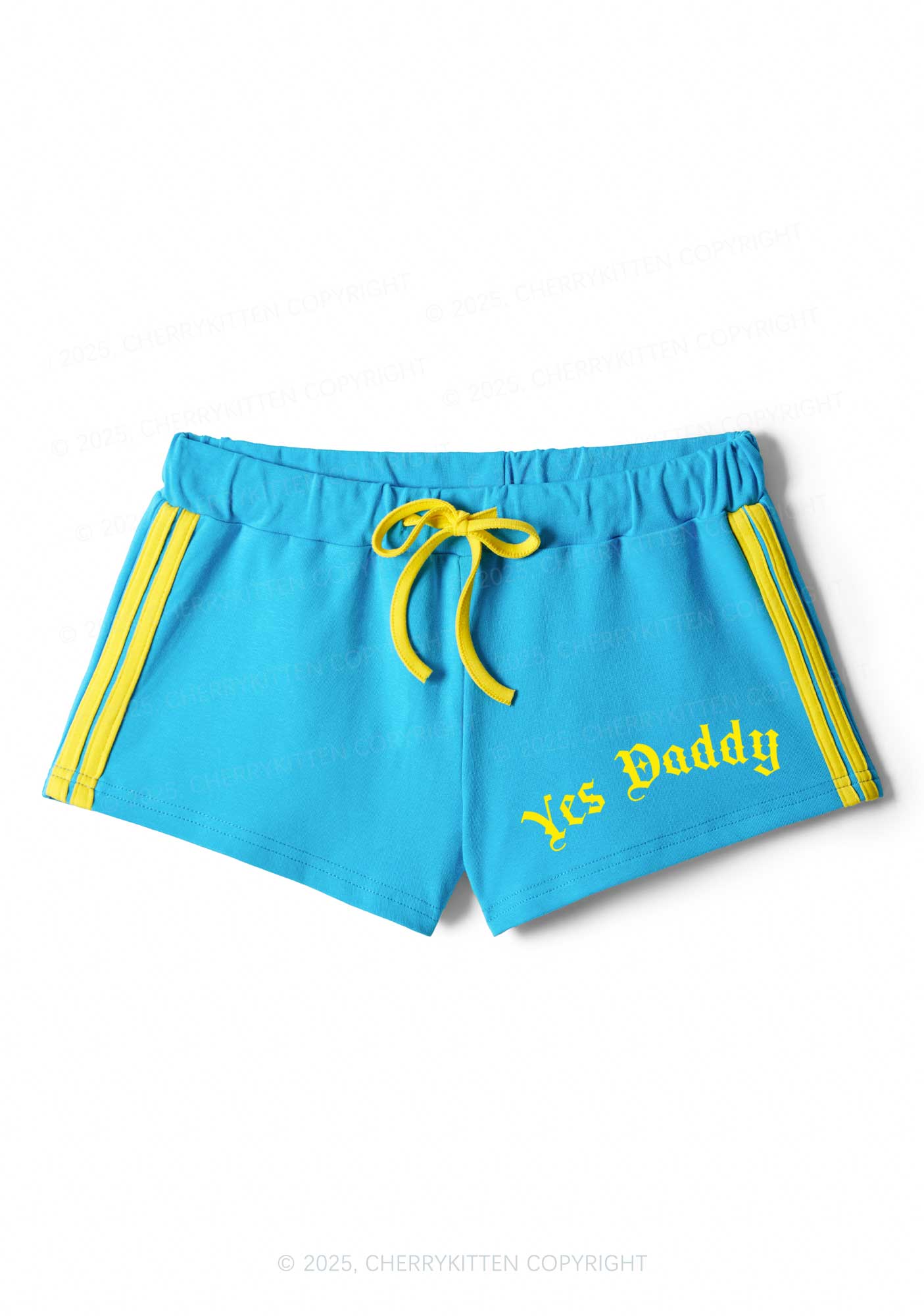 Yes Daddy Goth Y2K Drawstring Mini Shorts Cherrykitten - Image 3