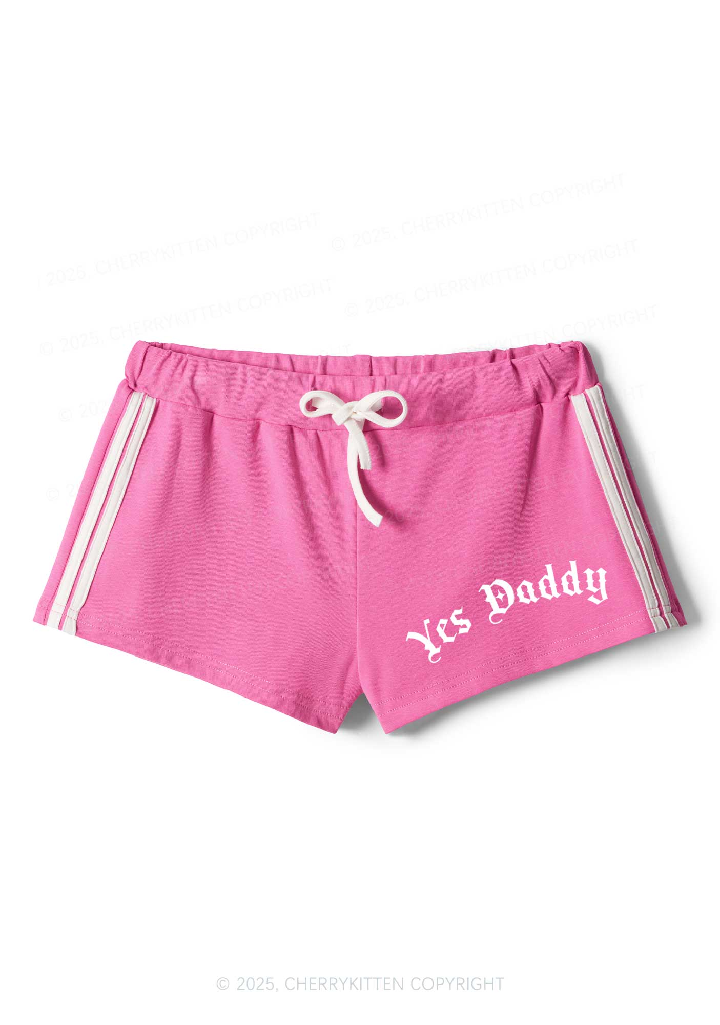 Yes Daddy Goth Y2K Drawstring Mini Shorts Cherrykitten - Image 4