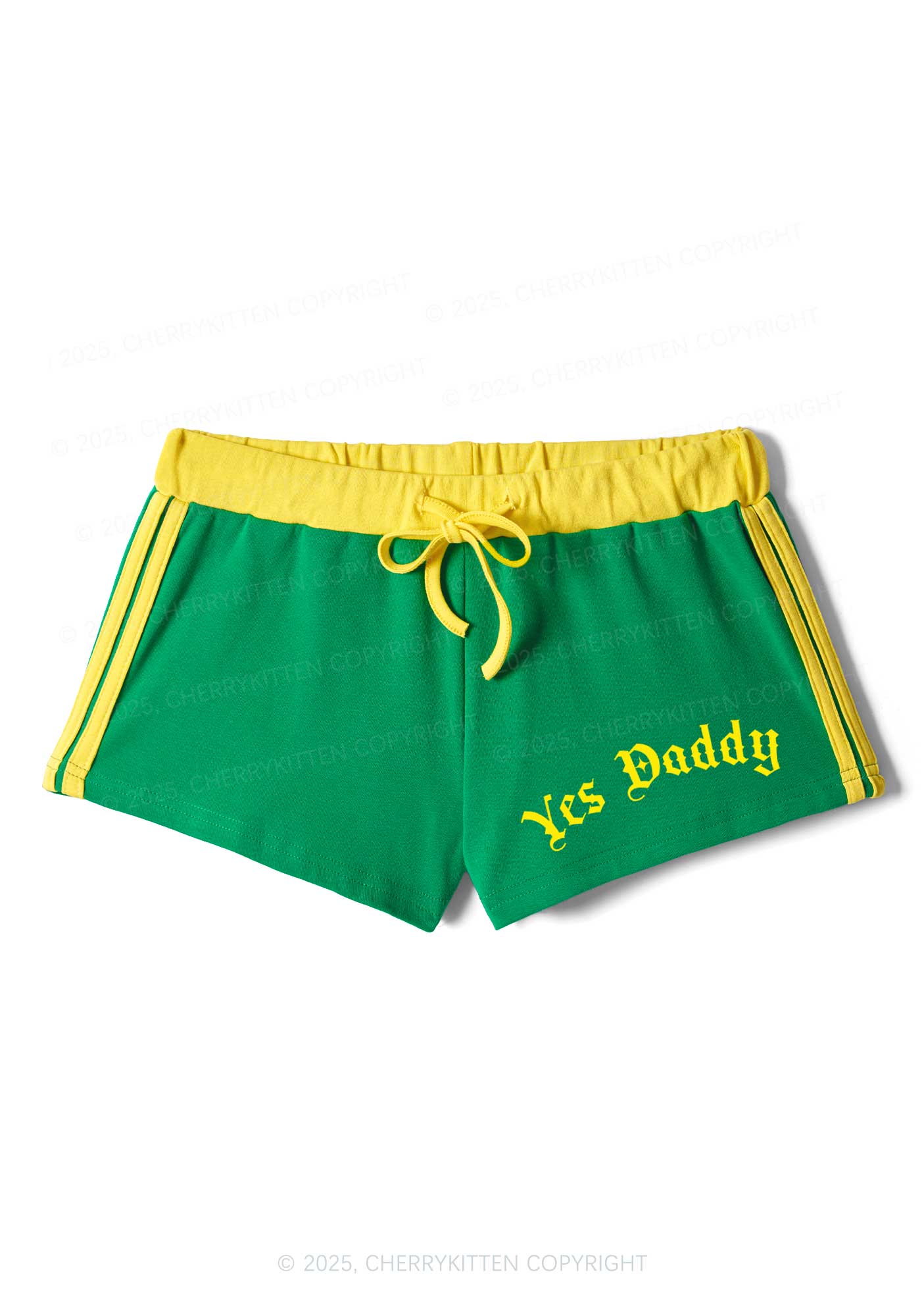Yes Daddy Goth Y2K Drawstring Mini Shorts Cherrykitten - Image 6