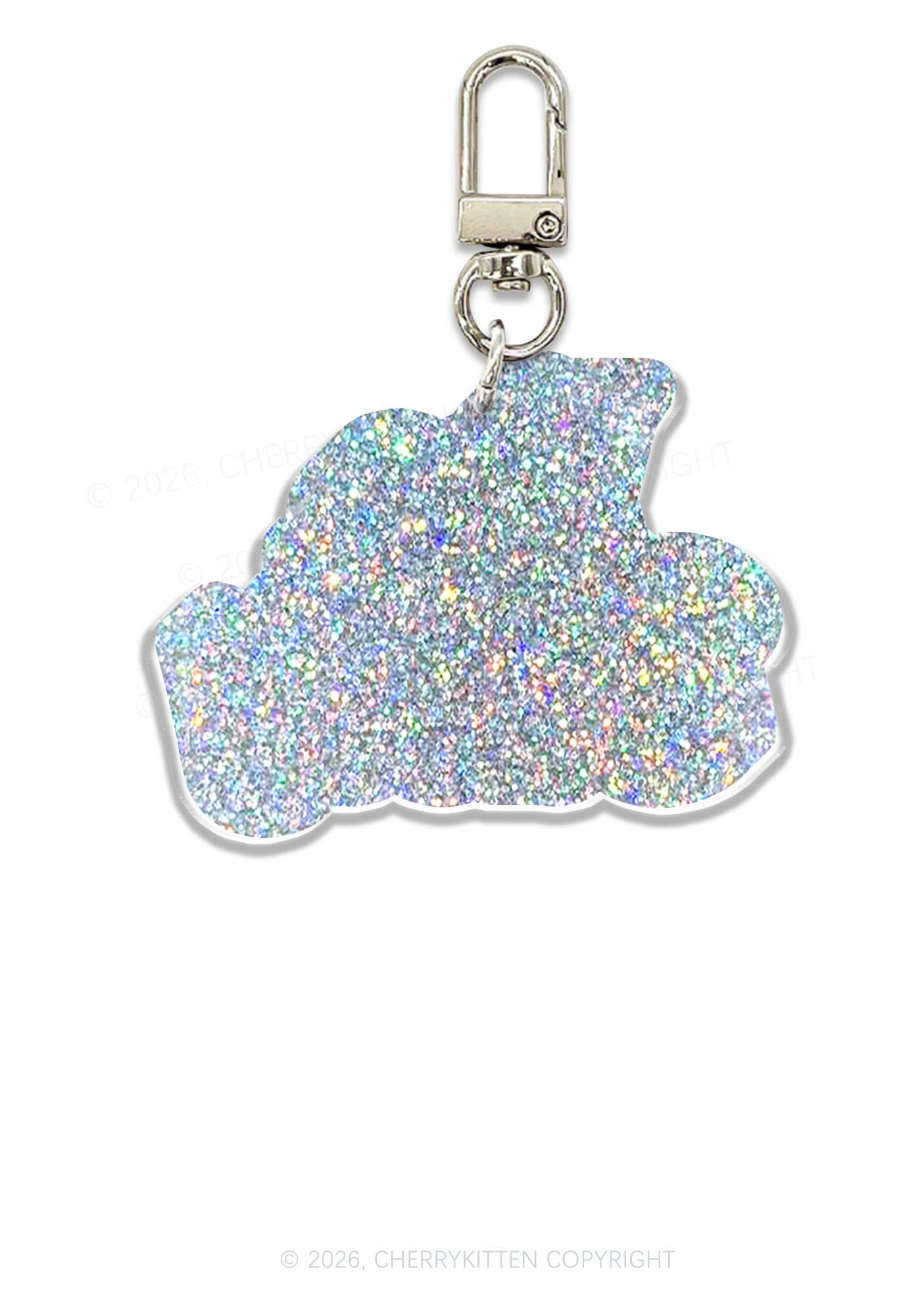 Yes Daddy Valentine's Day 1pc Y2K Glitter Keychain Cherrykitten - Image 2