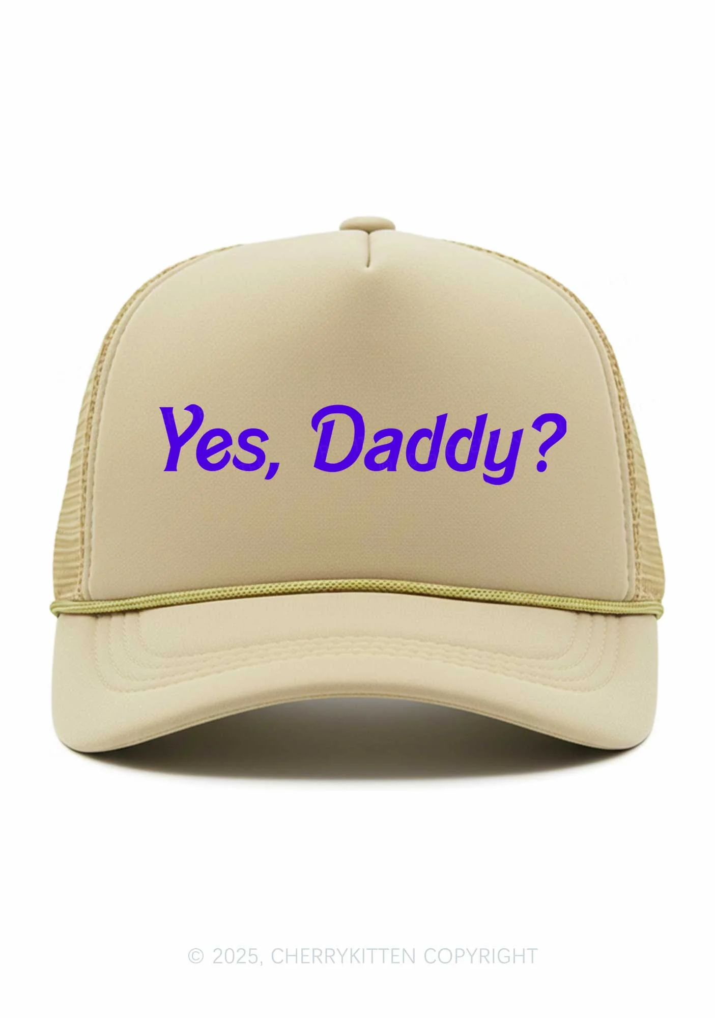 Yes Daddy Valentine's Day Y2K Trucker Hat Cherrykitten - Image 15