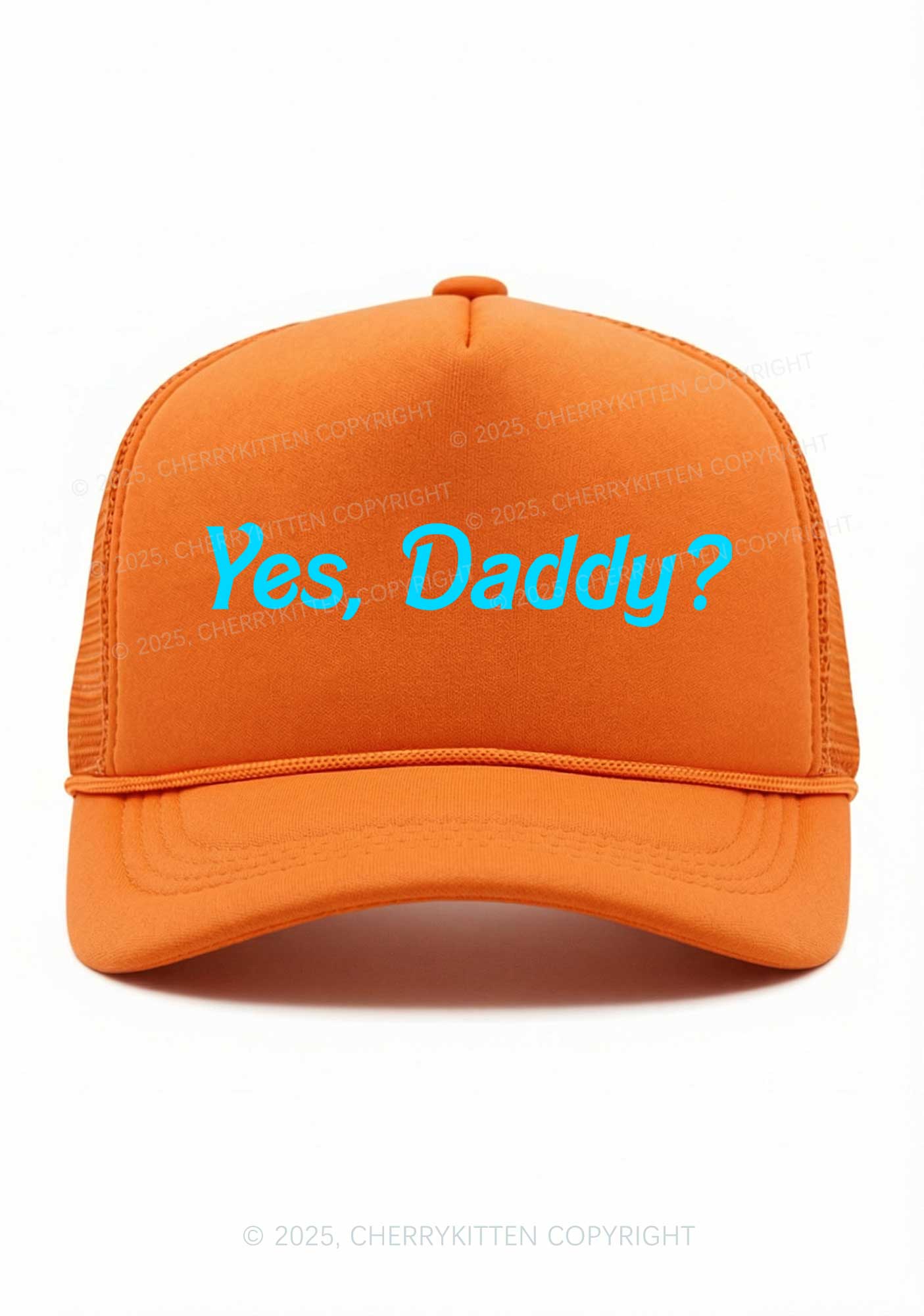 Yes Daddy Valentine's Day Y2K Trucker Hat Cherrykitten - Image 16