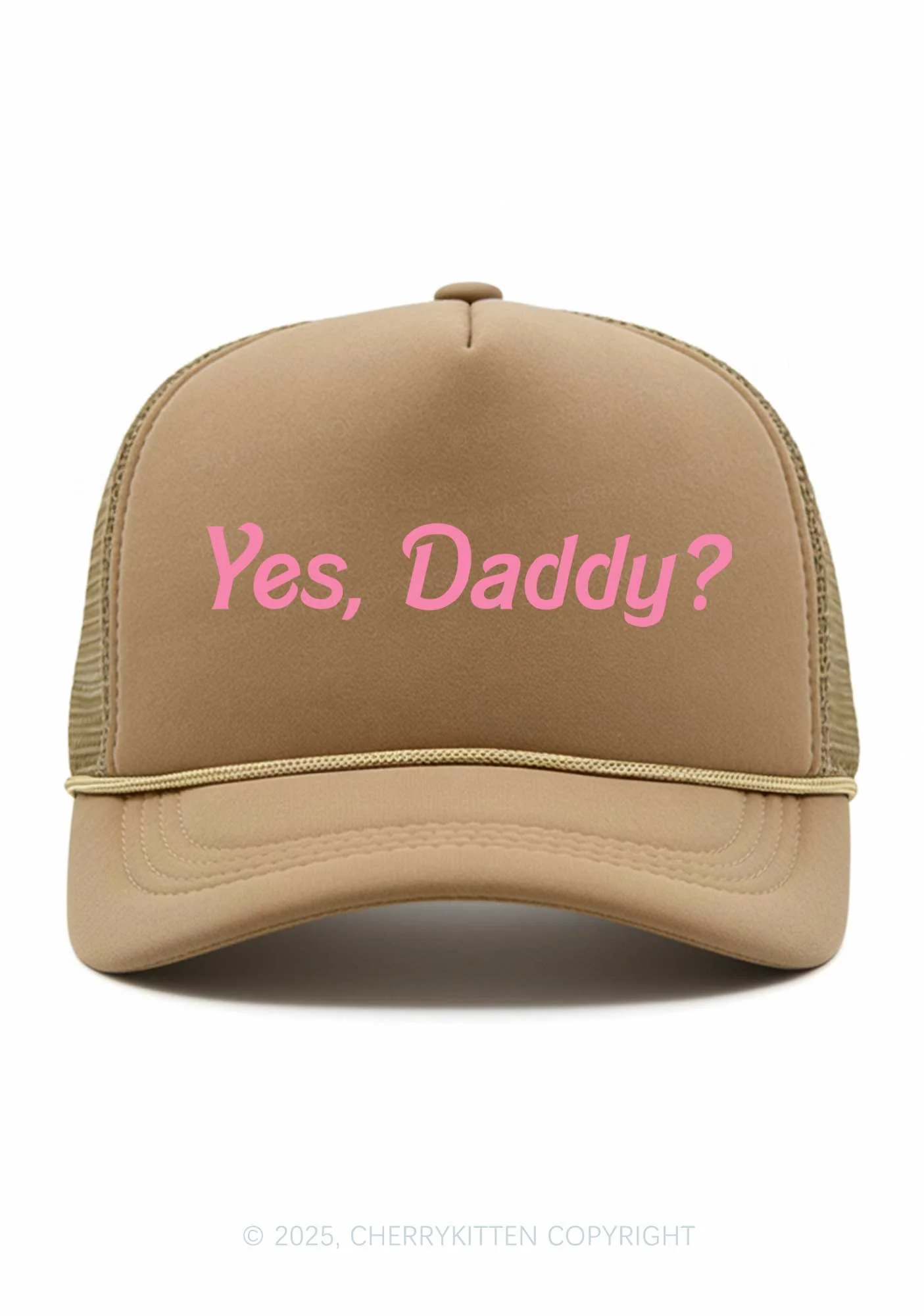 Yes Daddy Valentine's Day Y2K Trucker Hat Cherrykitten - Image 9