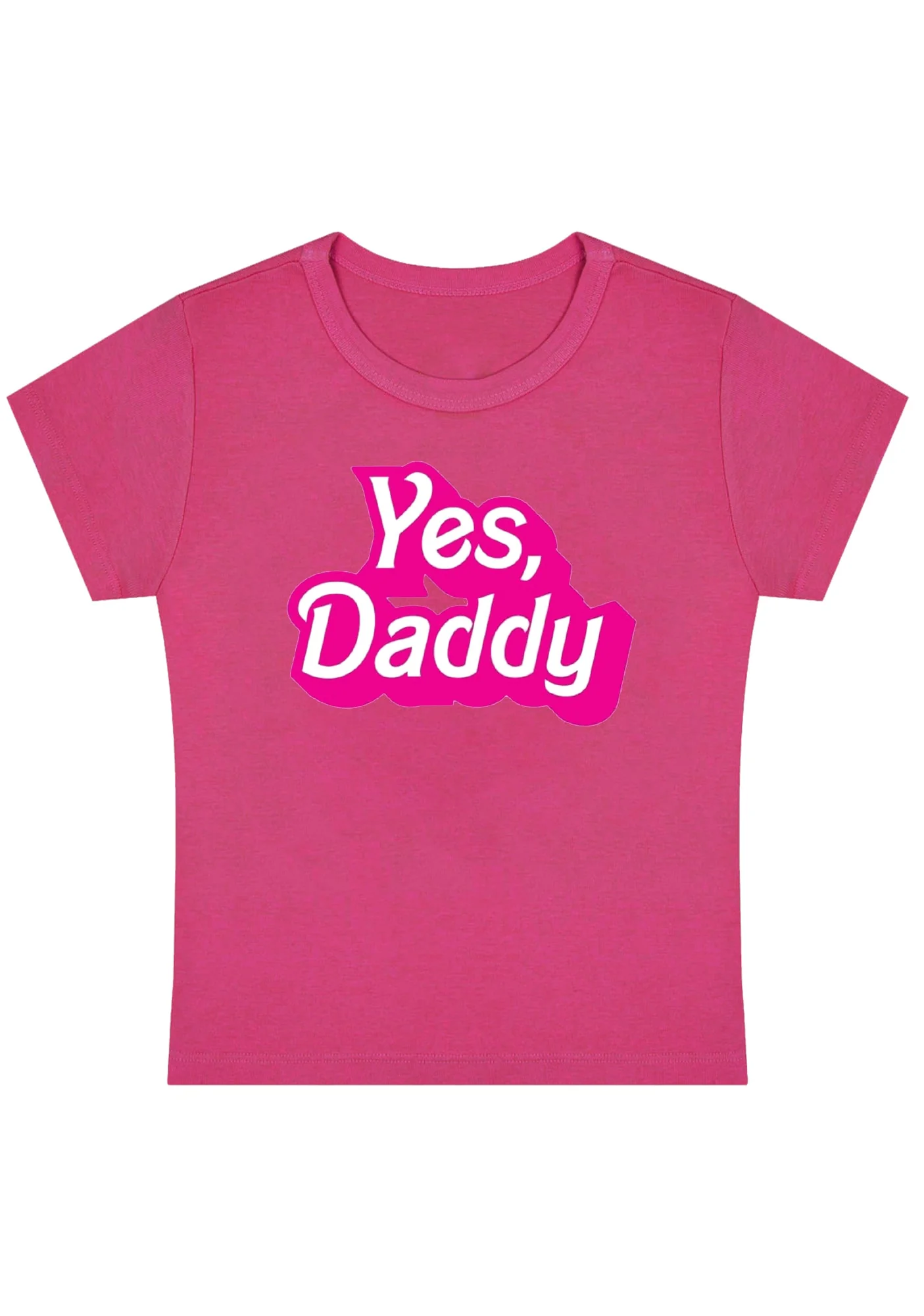 Yes Daddy Y2K Baby Tee - Image 4