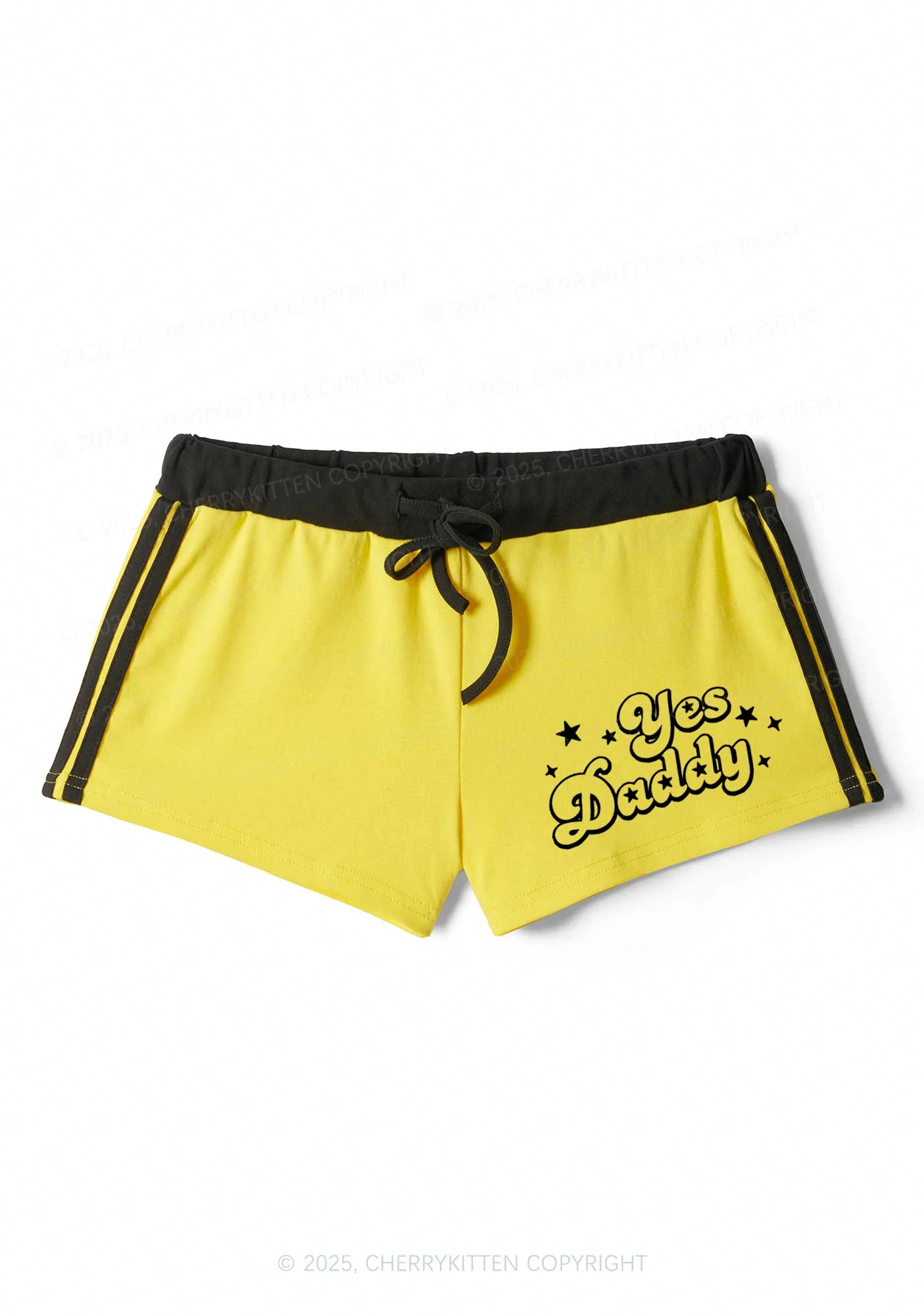 Yes Daddy Star Y2K Drawstring Mini Shorts Cherrykitten - Image 4