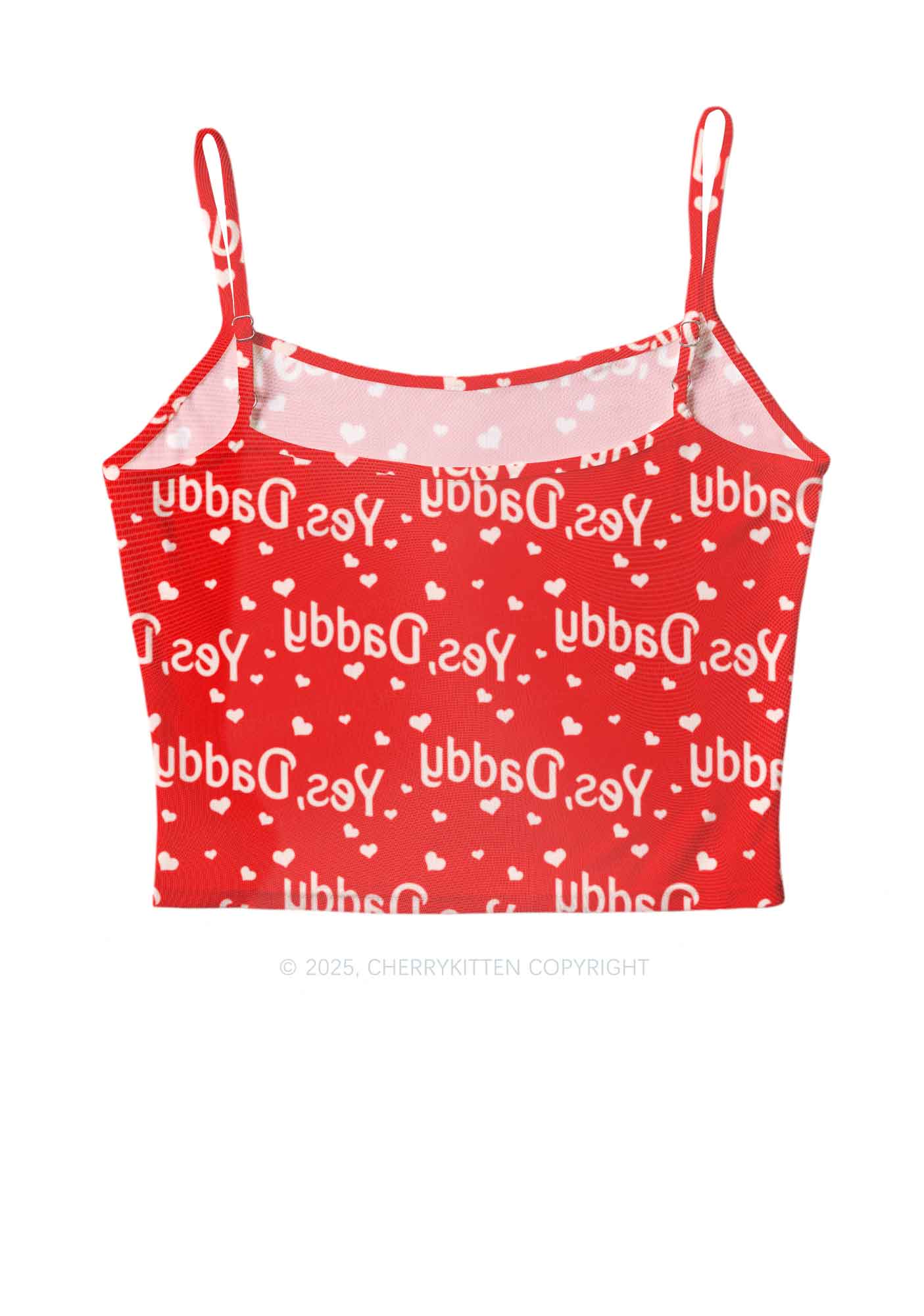 Yes Daddy Y2K Mesh Cami Tank Cherrykitten - Image 2