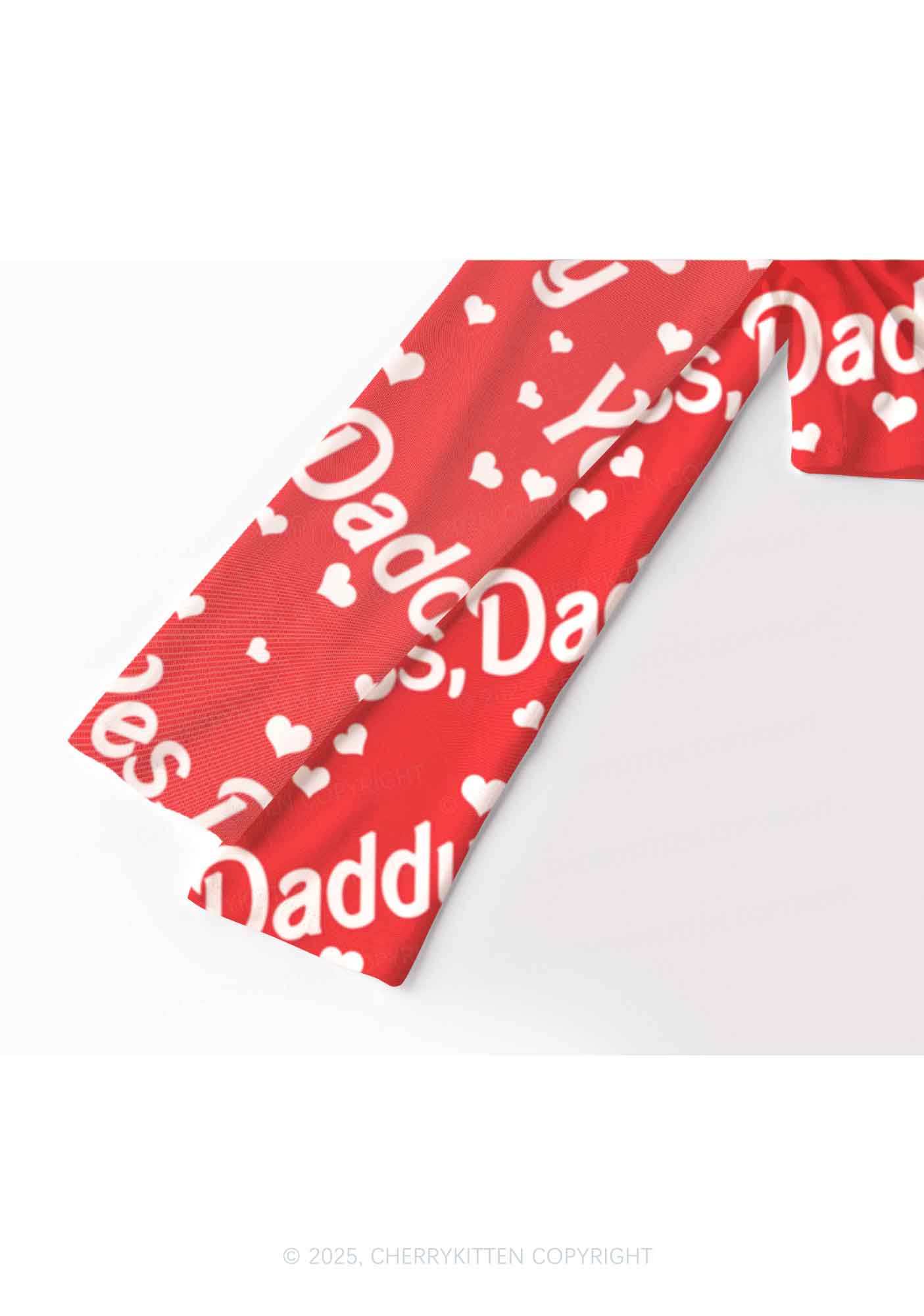 Yes Daddy Y2K Mesh Long Sleeve Crop Top Cherrykitten - Image 3