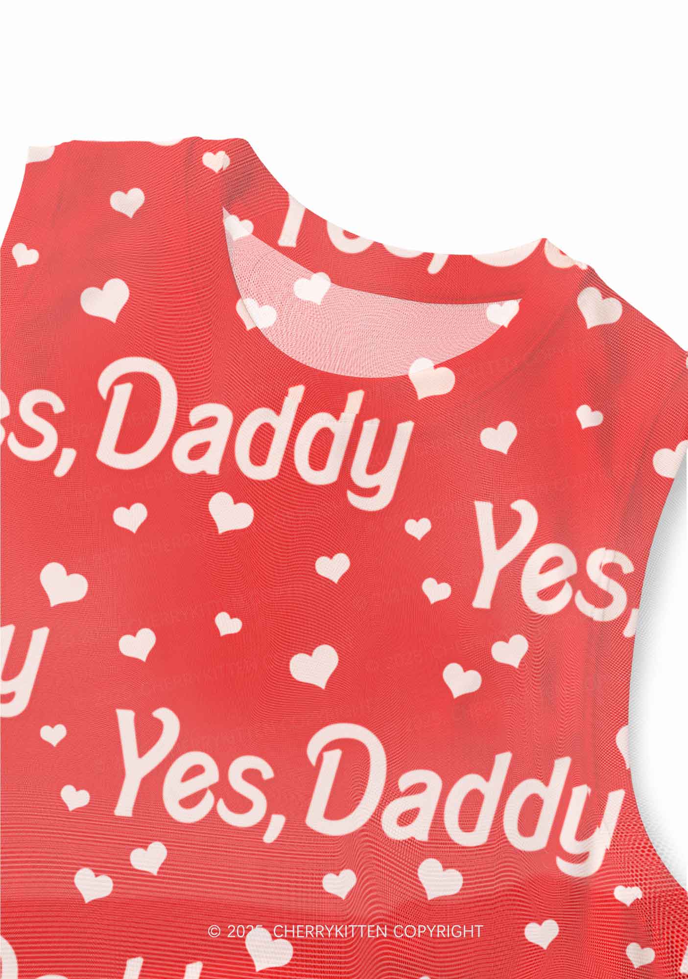 Yes Daddy Y2K Mesh Muscle Tank Cherrykitten - Image 2