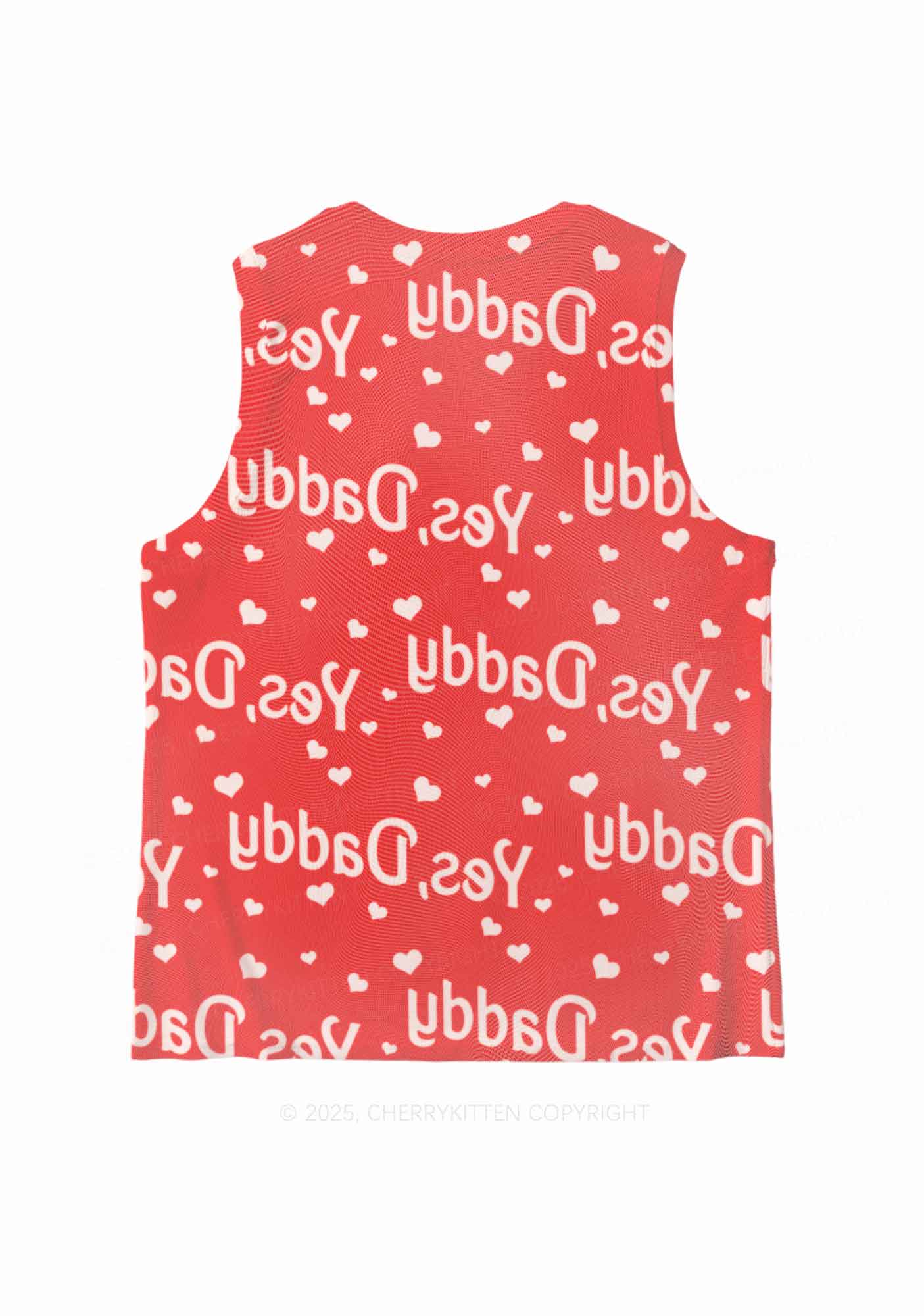 Yes Daddy Y2K Mesh Muscle Tank Cherrykitten - Image 3